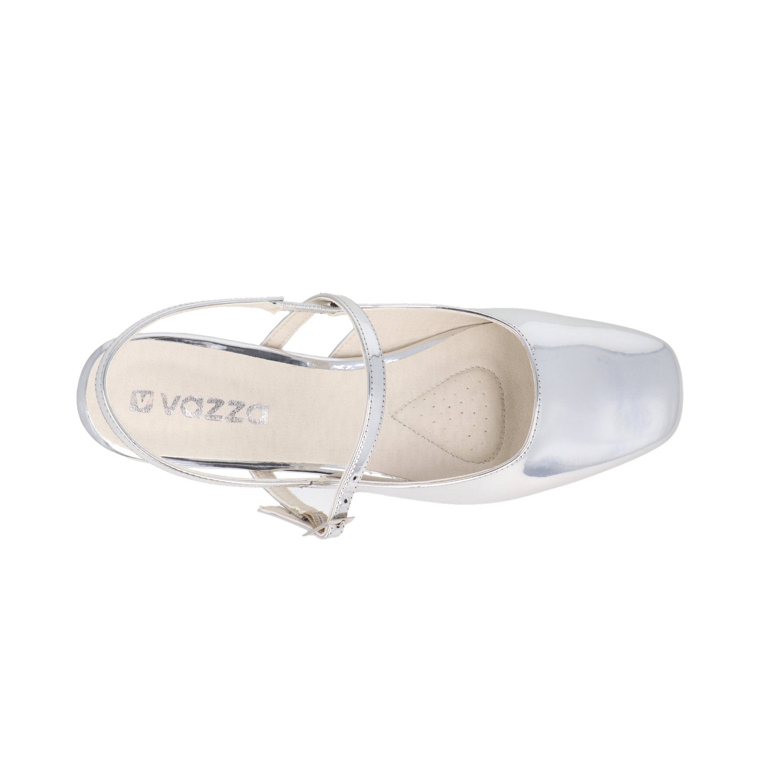 Ballerina Casual Vazza color Plata para Mujer
