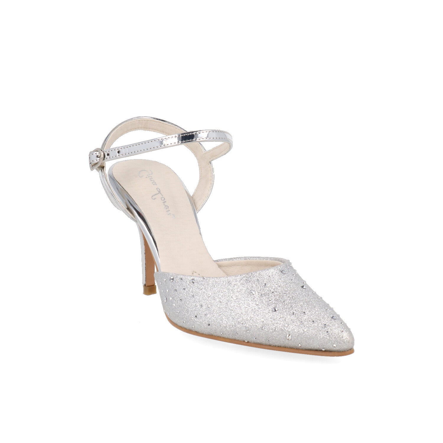 Zapatilla de Fiesta Vazza color Plata para Mujer