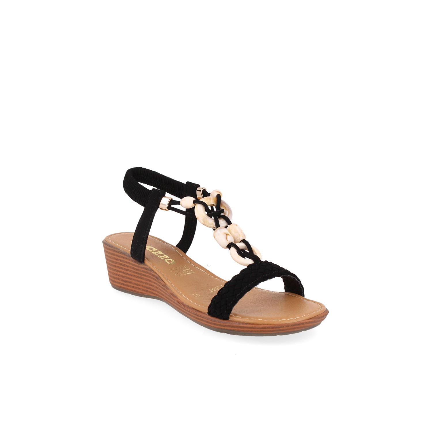 Sandalia Casual Vazza color Negro para Mujer