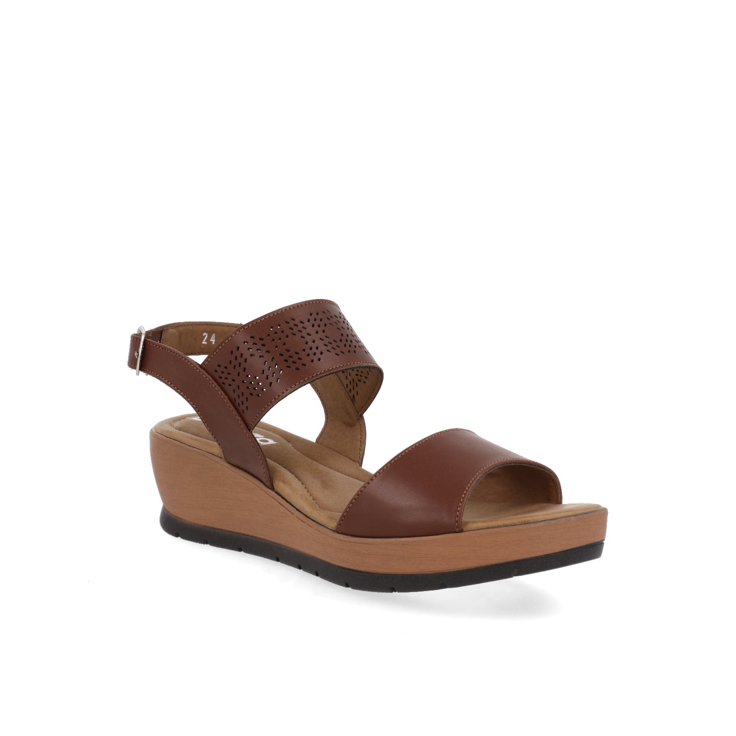 Sandalia Casual Vazza color Cafe para Mujer con perforaciones