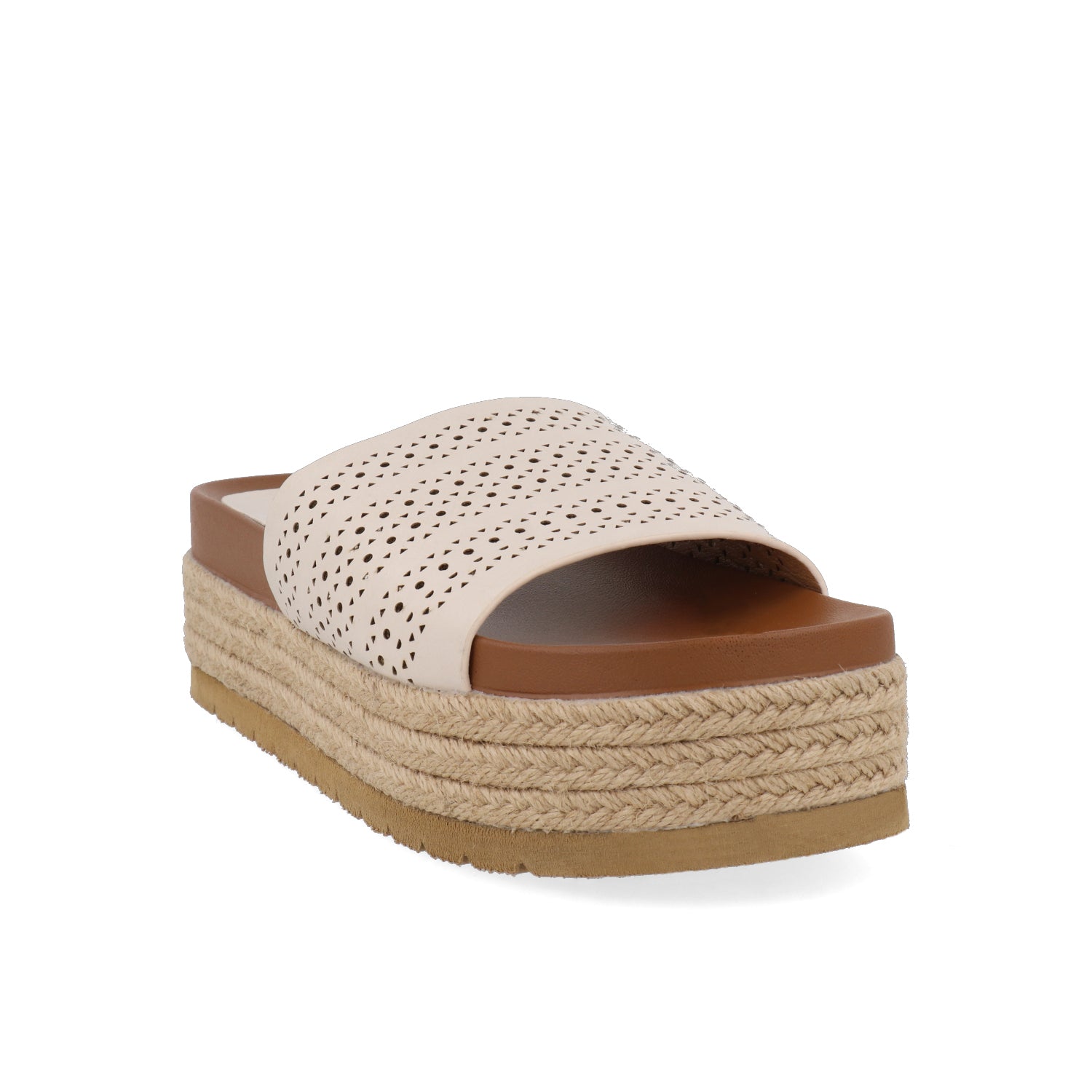 Sandalia Casual Vazza color Latte para Mujer