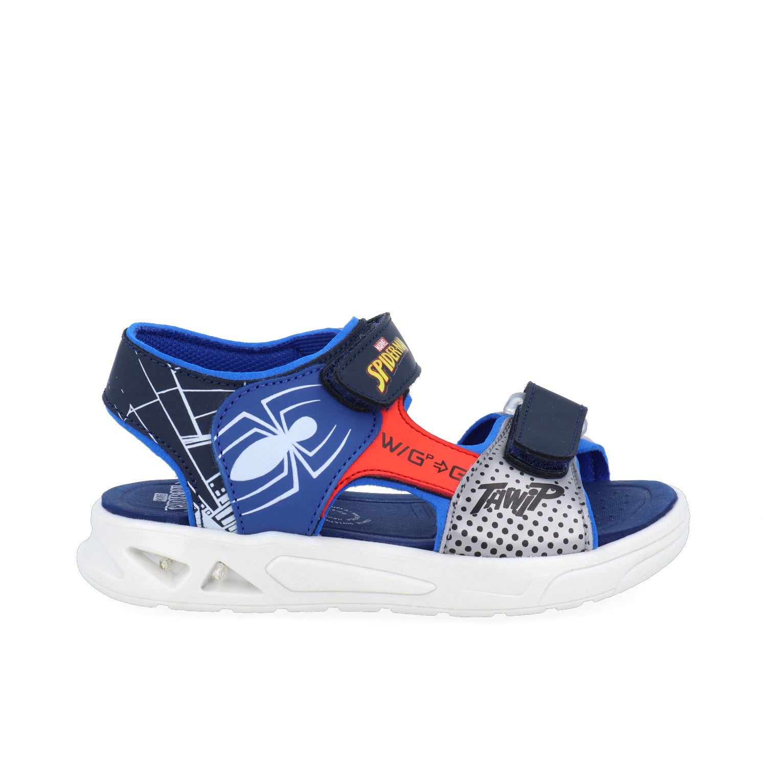 Sandalia Playa Vazza de Spider Man color Azul Marino para Niño
