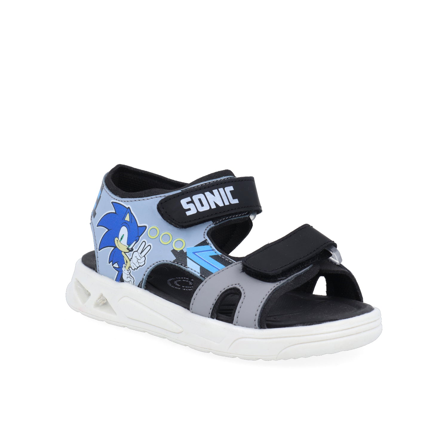 Sandalia de Playa Vazza de Sonic color Negro para Niño