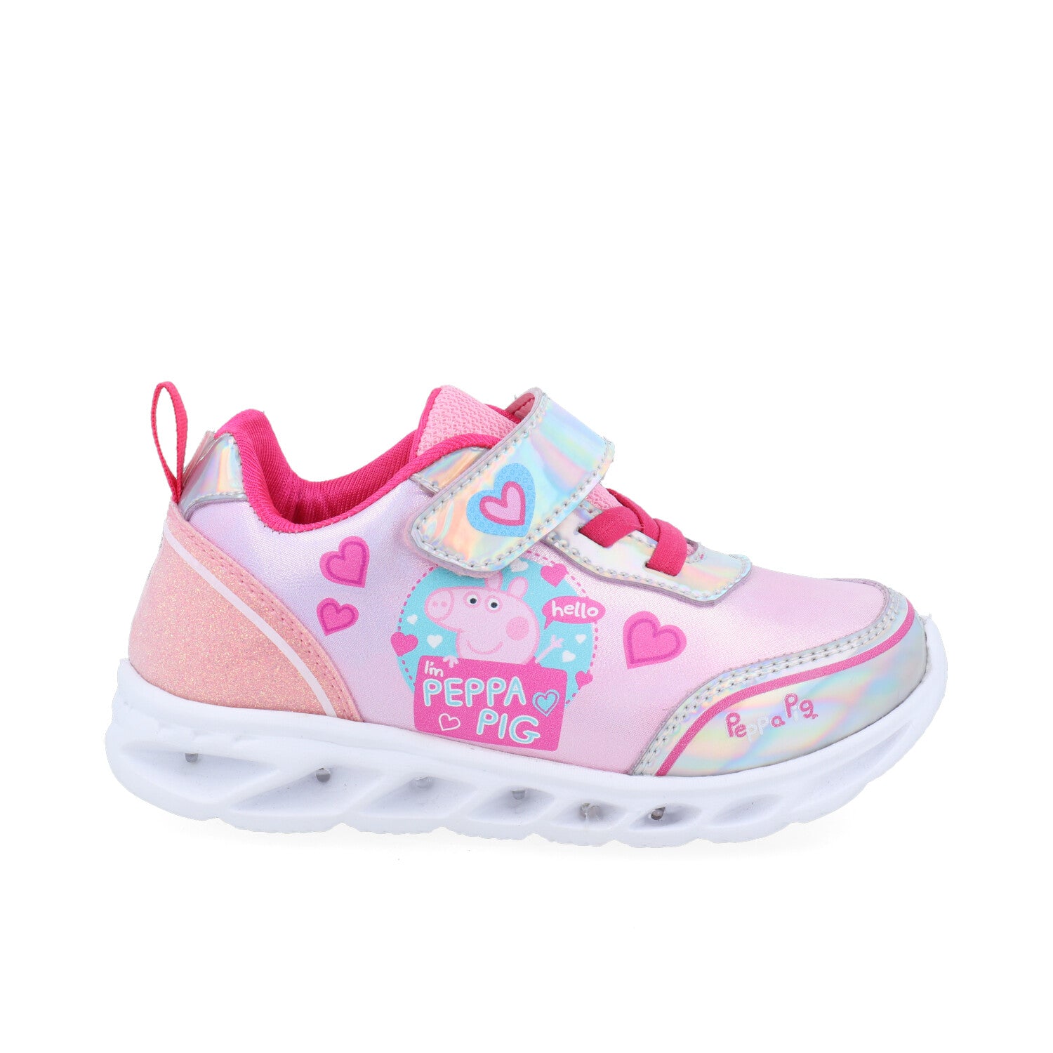 Tenis Urbano Vazza color Rosa con Plata para Niña de Peppa Pig