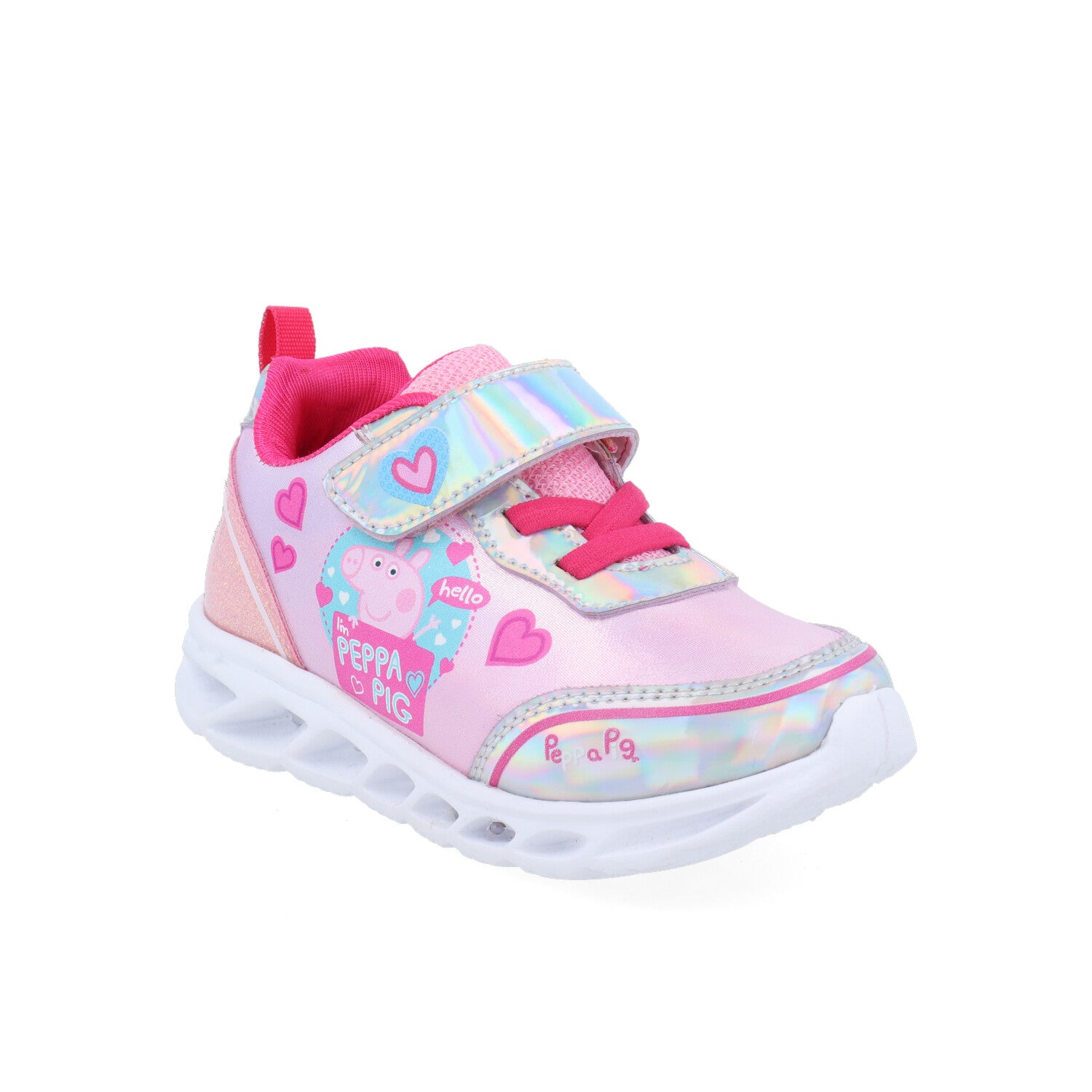 Tenis Urbano Vazza color Rosa con Plata para Niña de Peppa Pig