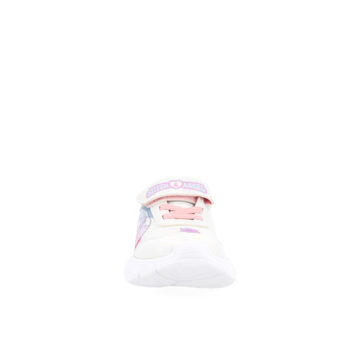 Tenis Urbano Tropicana color Blanco con estampado de stich para Niña