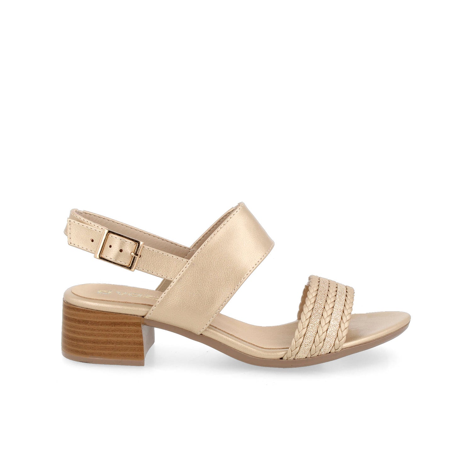 Zapatilla de Vestir Vazza color Oro para Mujer