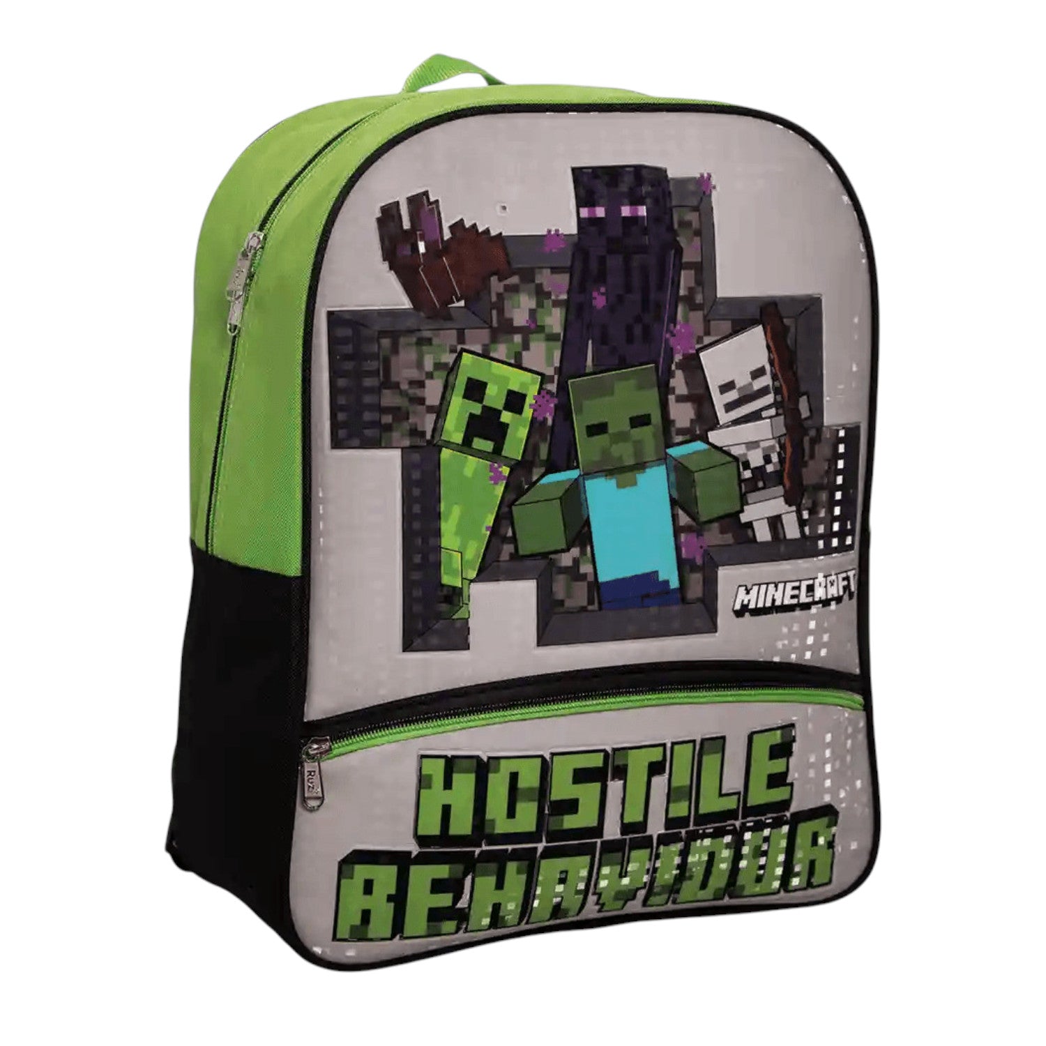 Mochila Ruz de Minecraf color Verde para Niño