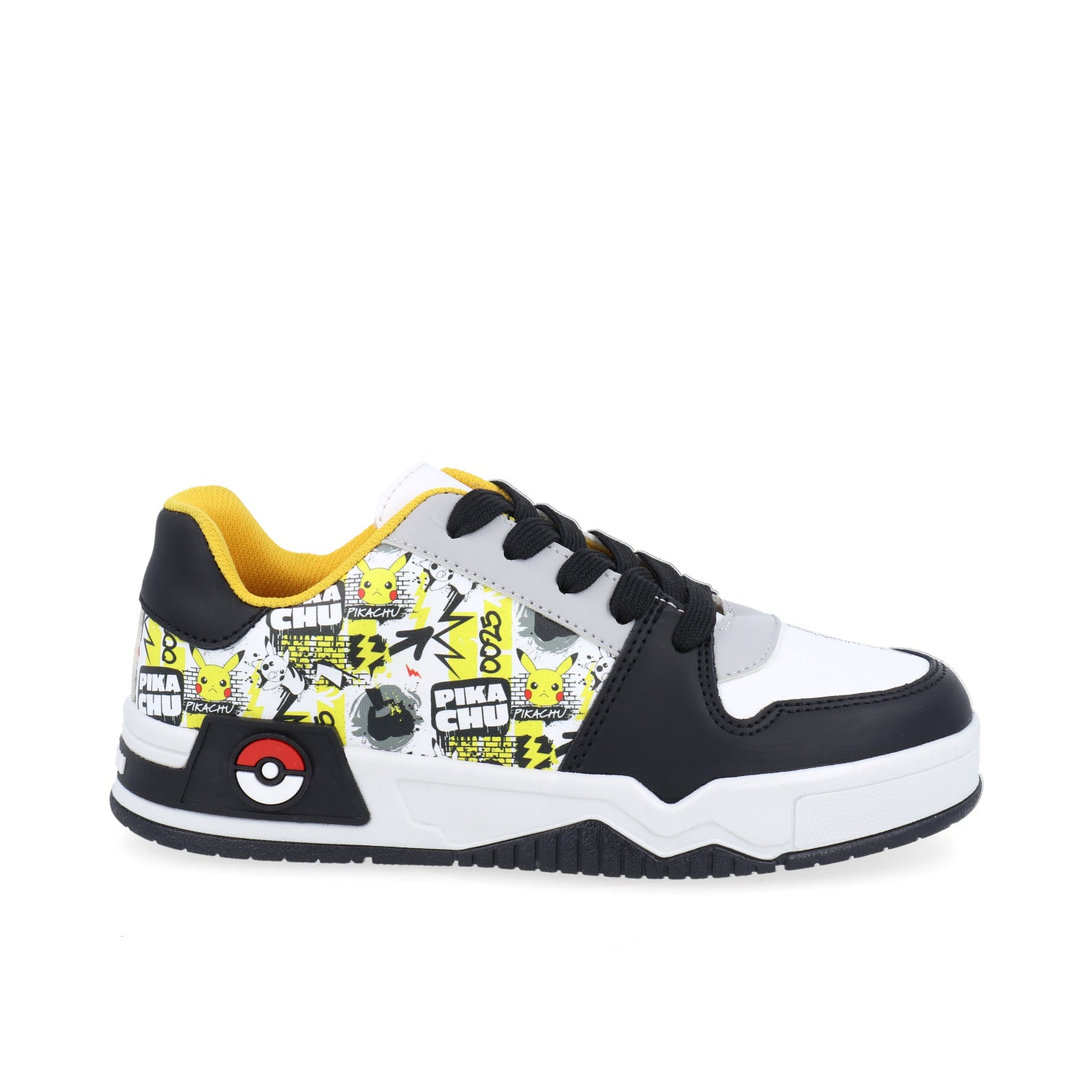 Tenis Urbano Pokemon color Negro con blanco para Junior Niño
