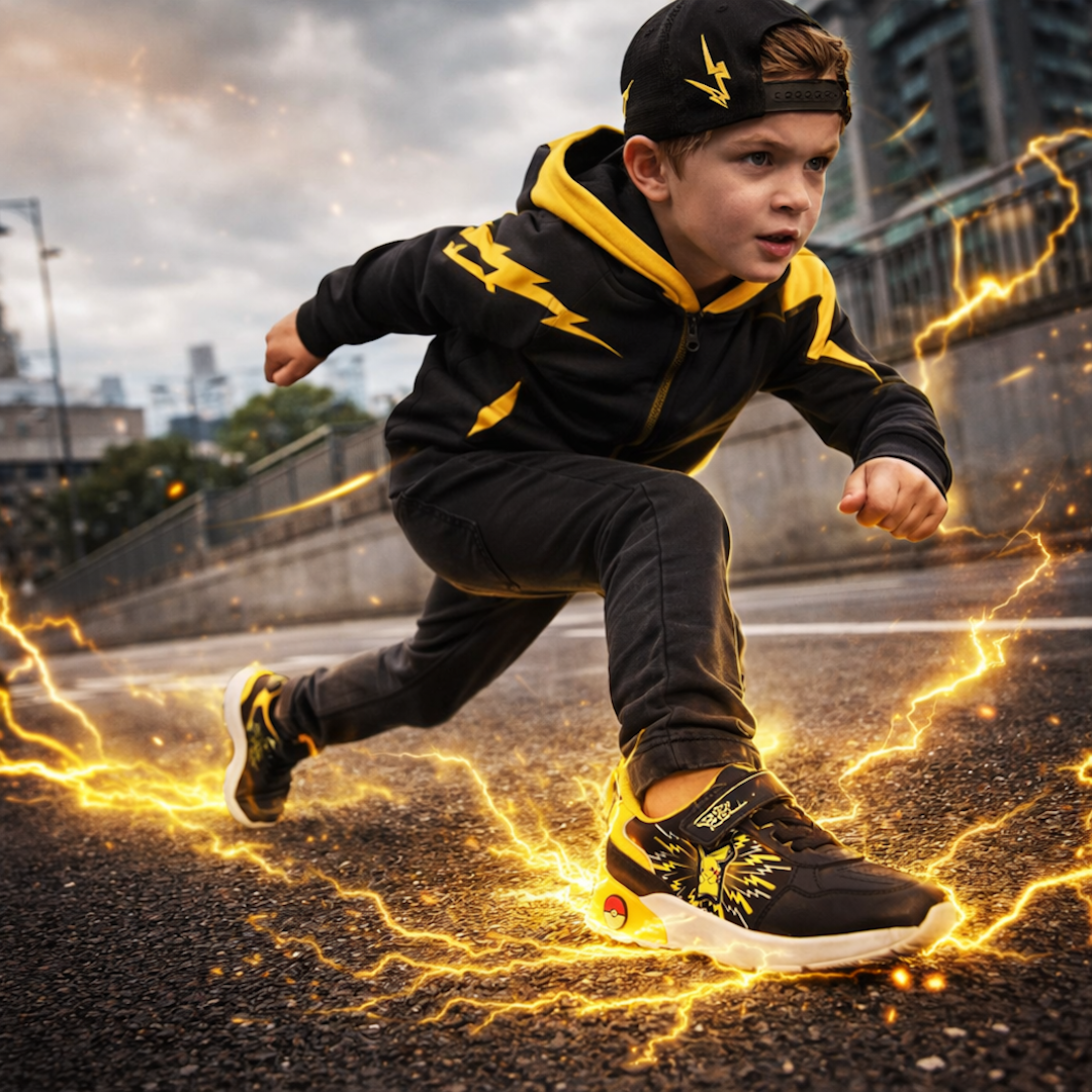 Tenis Urbano Pokemon color Negro para Junior Niño