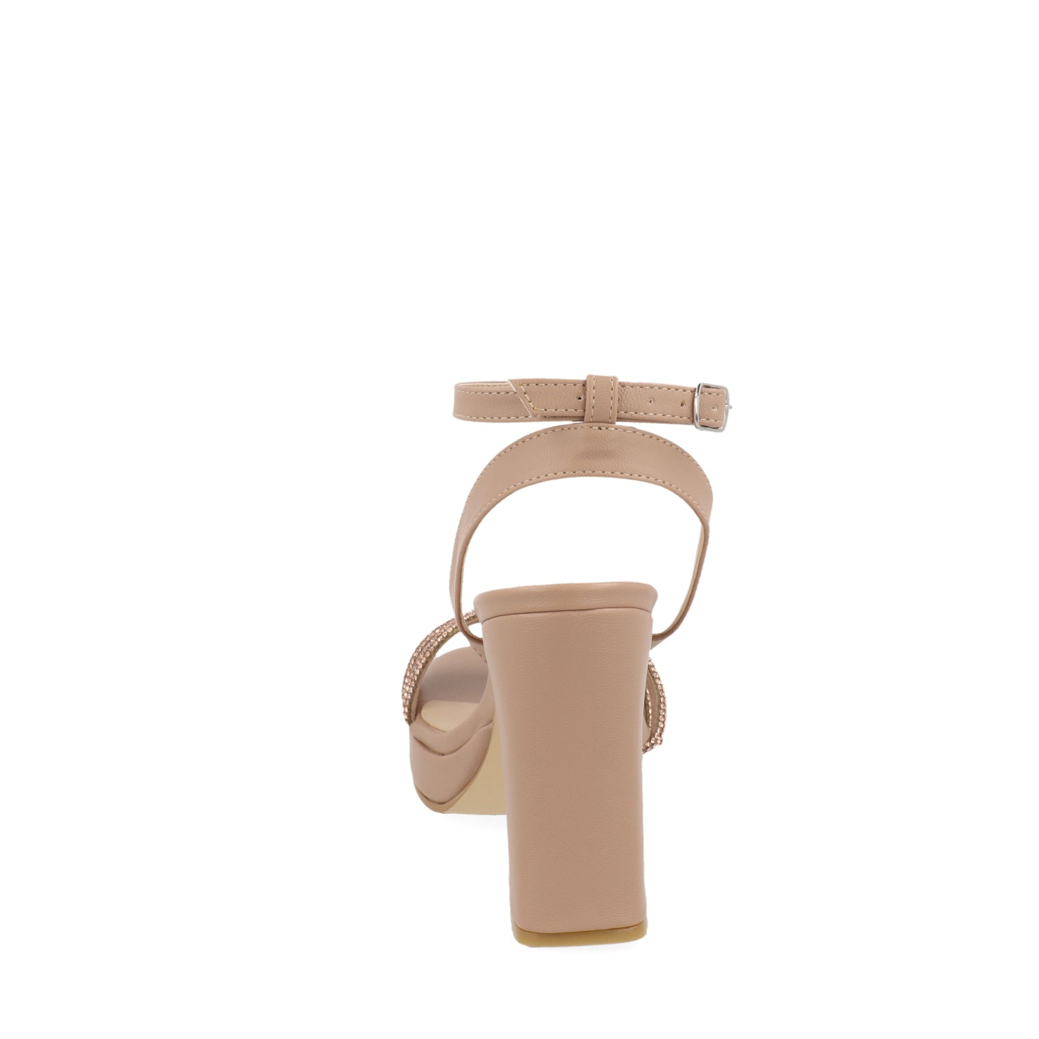 Sandalia de Tacón Vazza color Nutty para Mujer