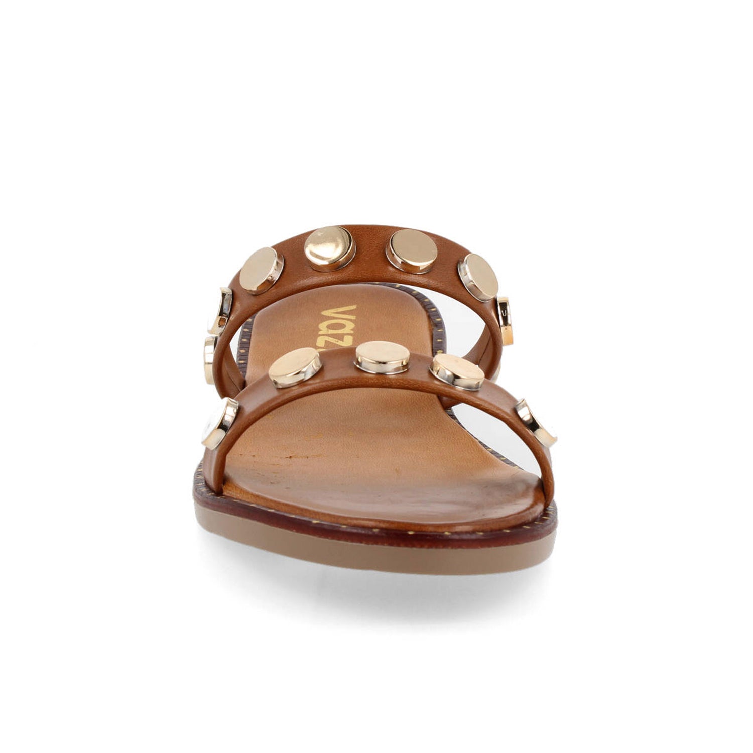 Sandalia Casual Vazza color Cafe para Mujer