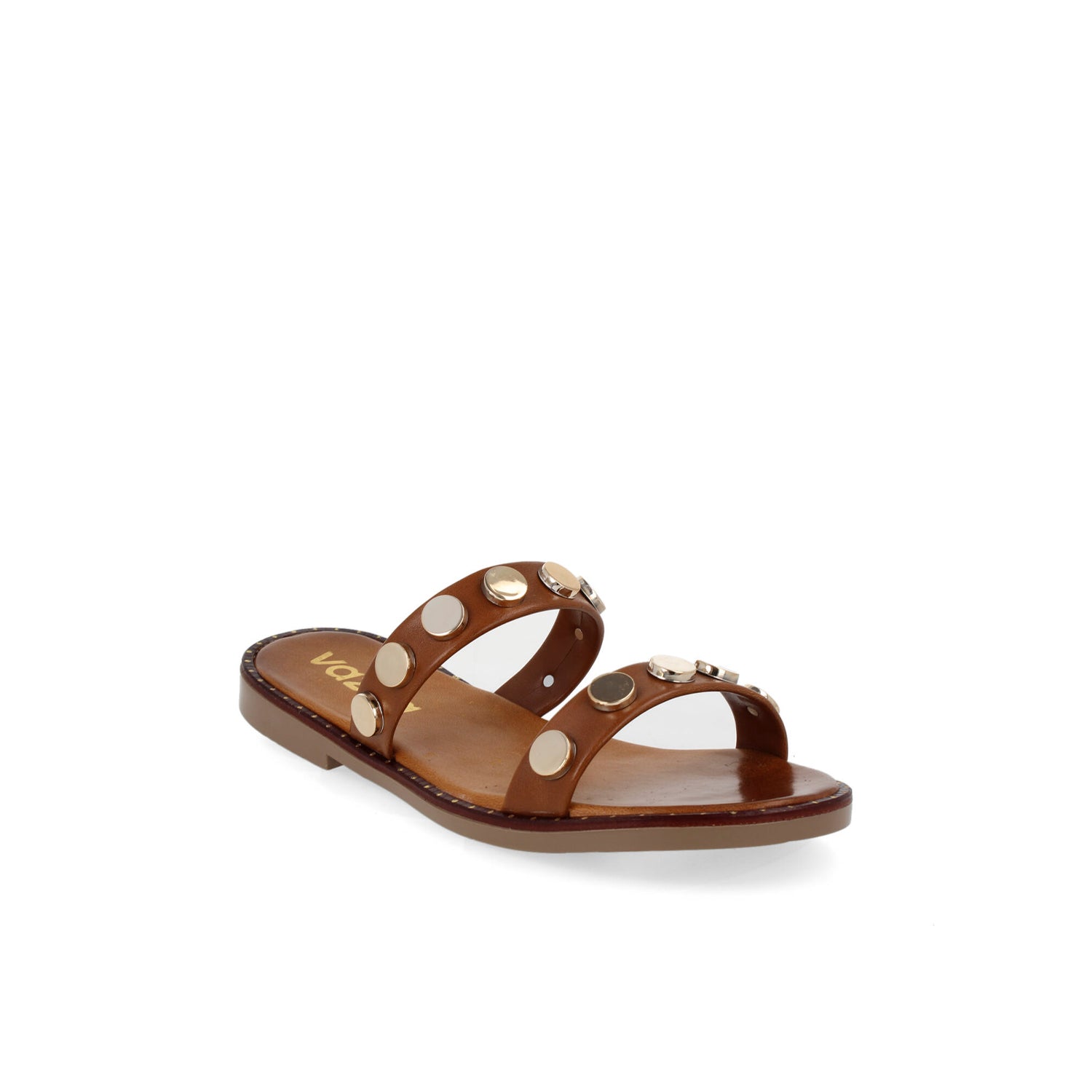 Sandalia Casual Vazza color Cafe para Mujer