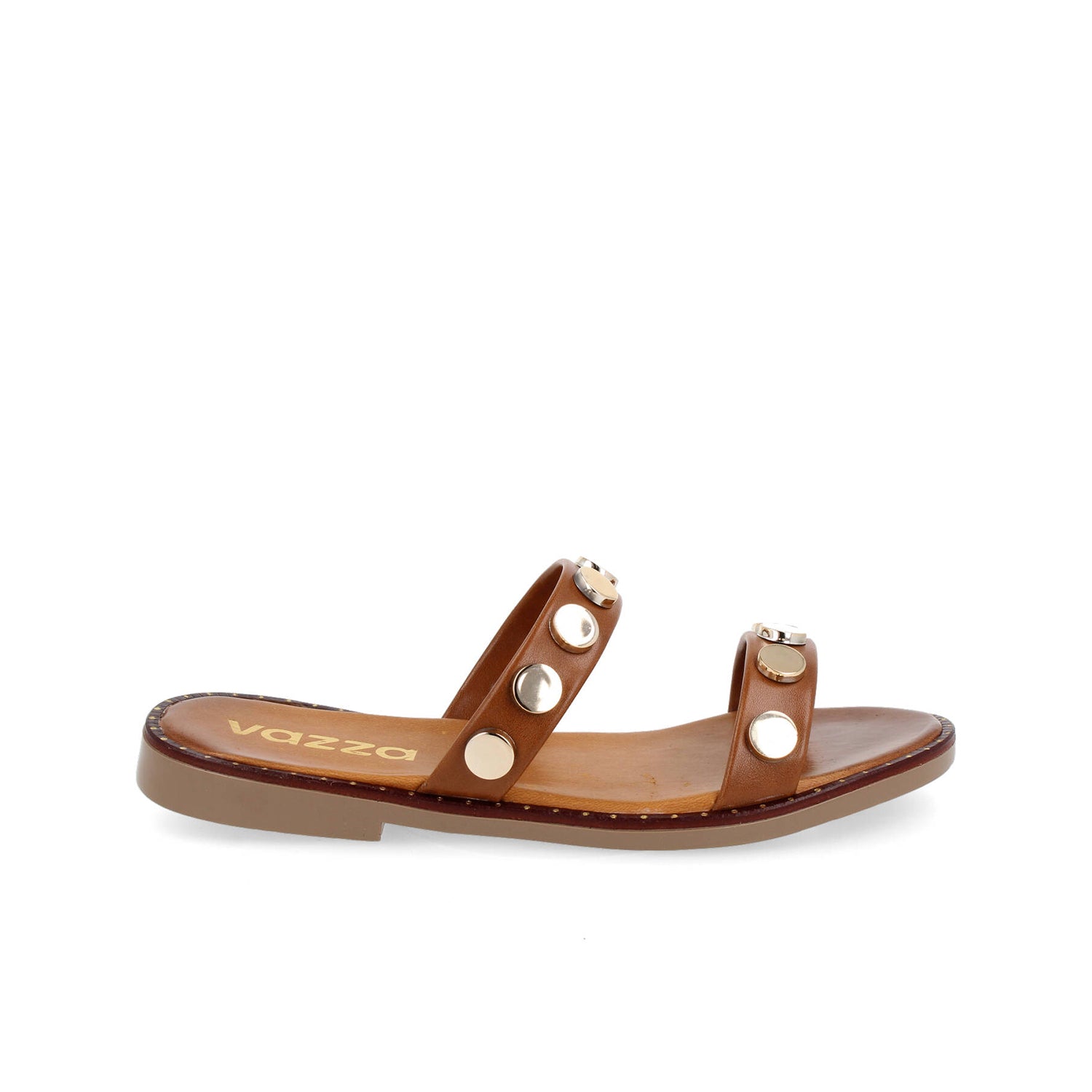 Sandalia Casual Vazza color Cafe para Mujer