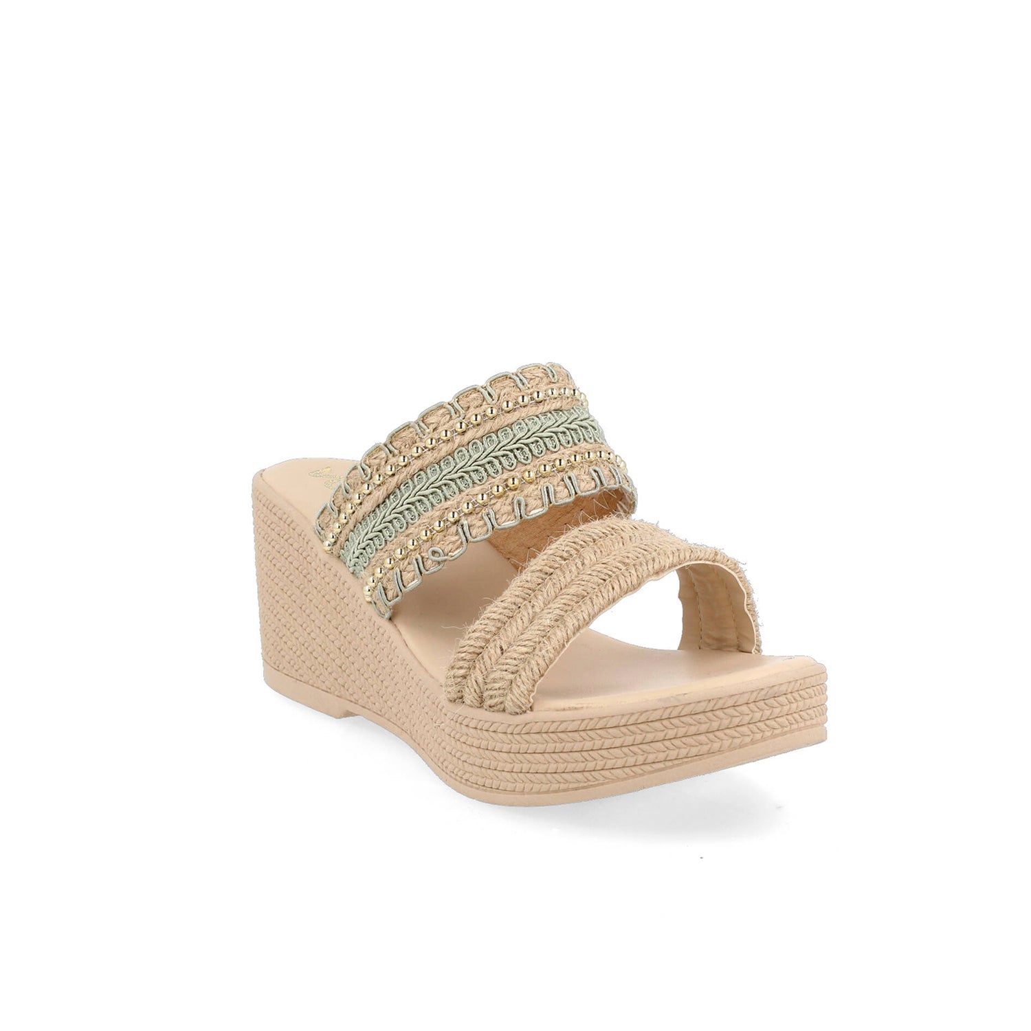 Sandalia Casual Vazza color Verde para Mujer