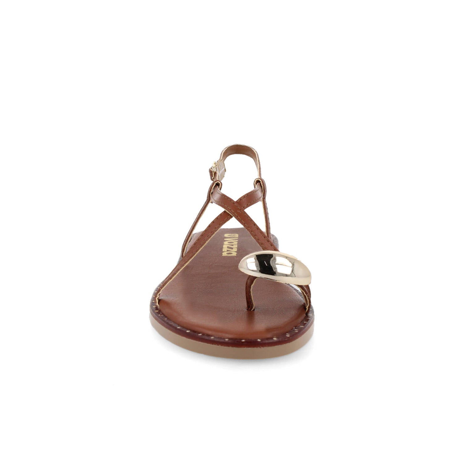 Sandalia Casual Vazza color Cafe para Mujer