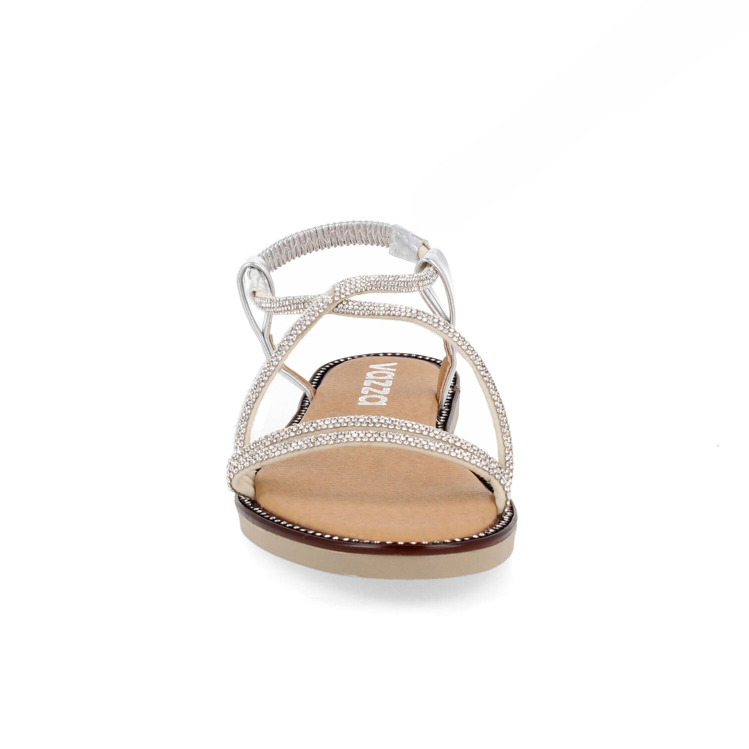 Sandalia Casual Vazza color Plata para Mujer