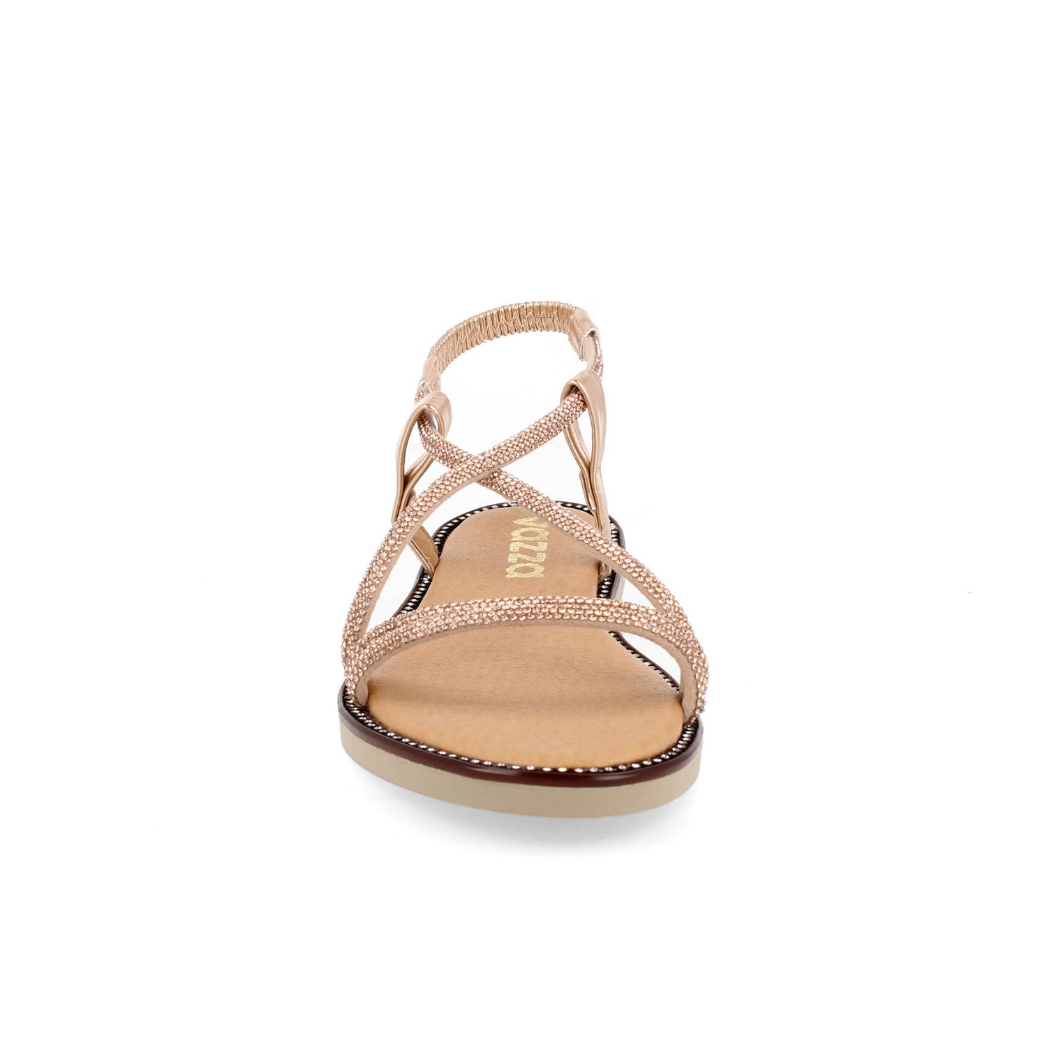 Sandalia Casual Vazza color Oro para Mujer