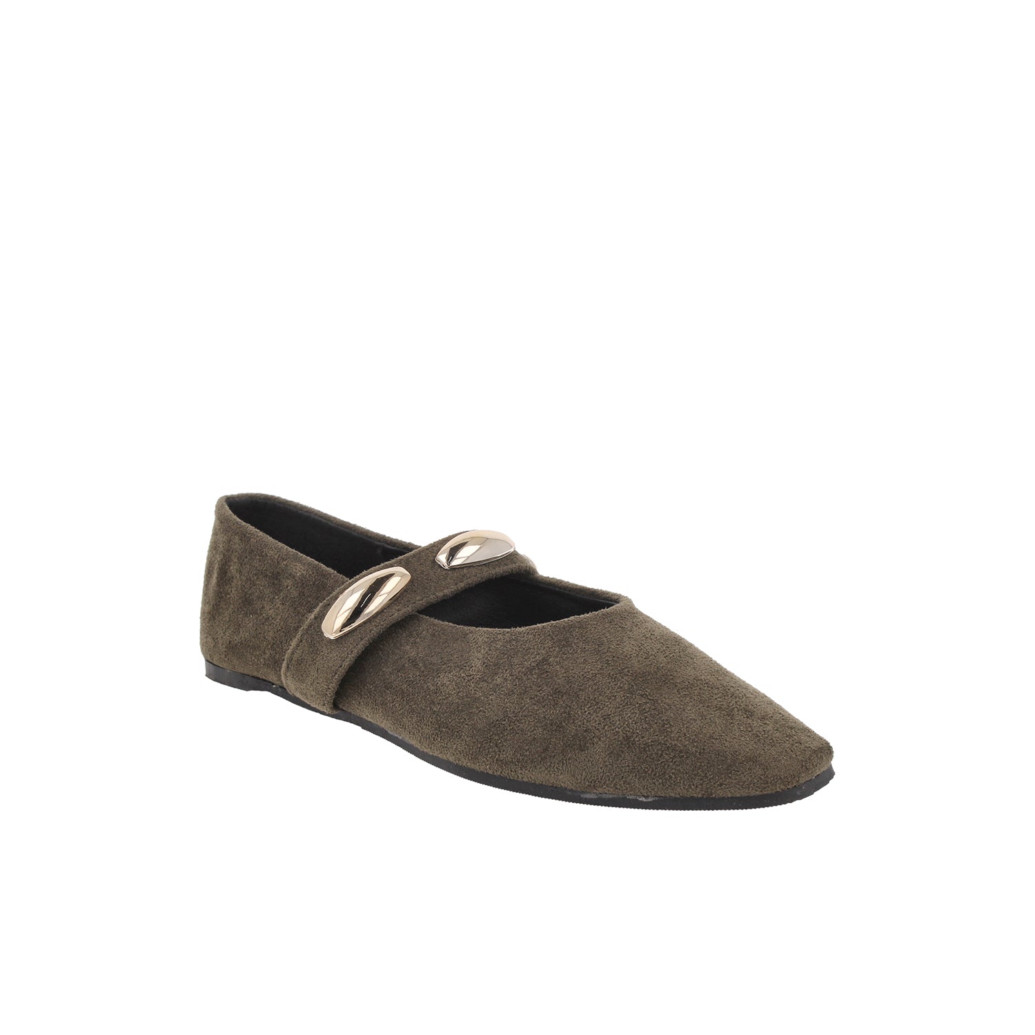 Ballerina Casual Vazza color Olivo para Mujer