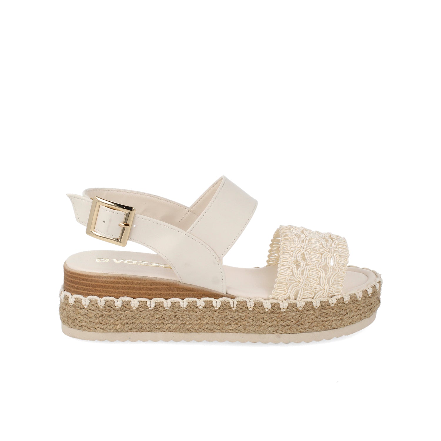 Sandalia Casual Vazza color Blanco para Mujer
