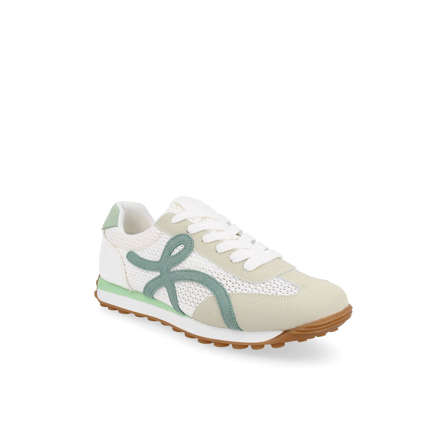 Tenis Urbano Vazza color Blanco con Verde para Mujer