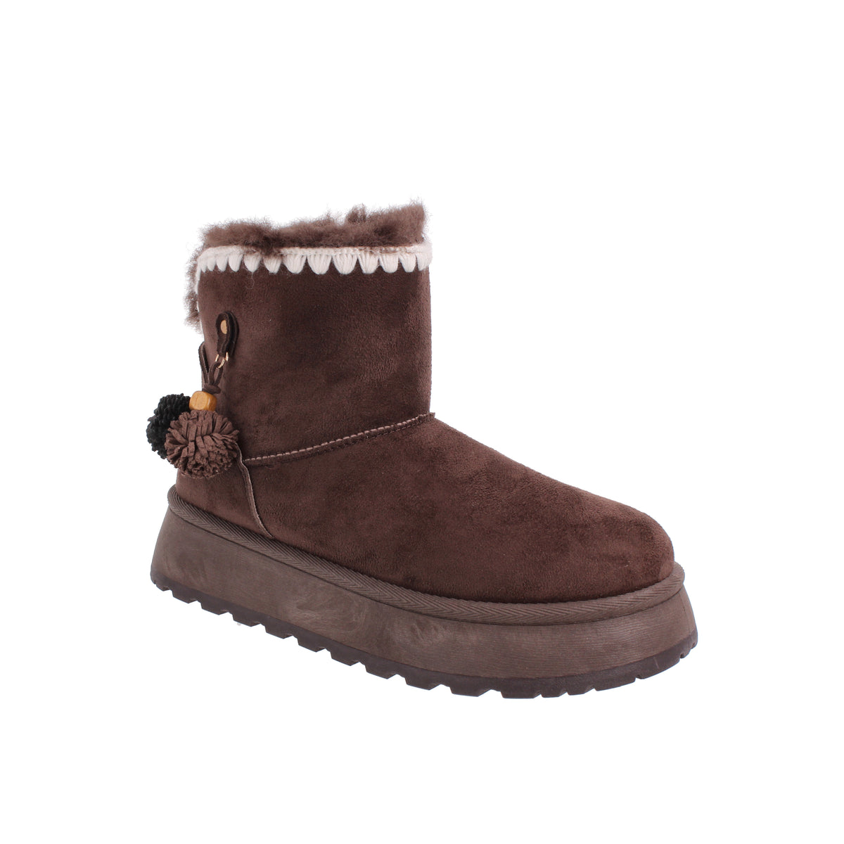 Bota Casual Vazza color Cafe para Mujer