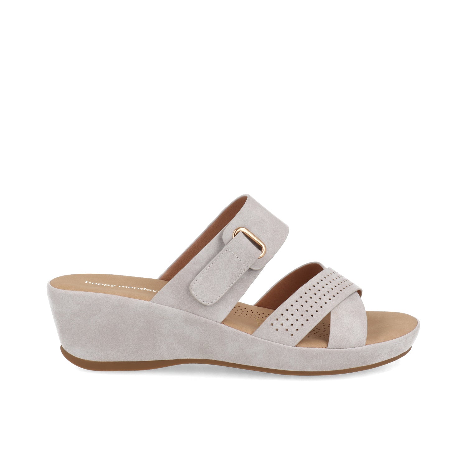 Sandalia Casual Vazza color Gris para Mujer