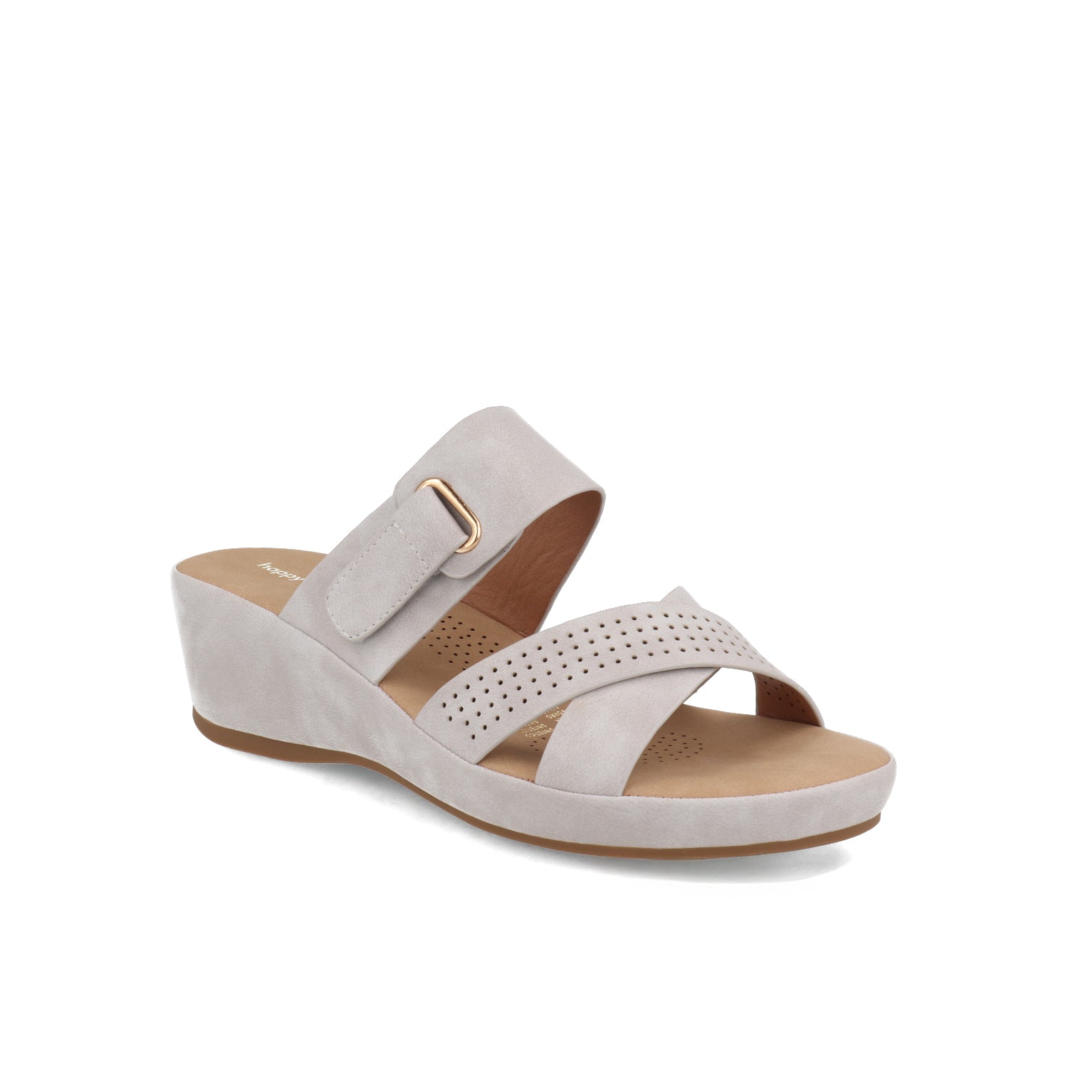 Sandalia Casual Vazza color Gris para Mujer