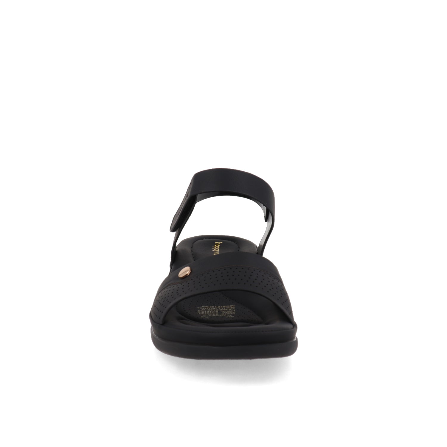 Sandalia Casual Vazza color Negro para Mujer con Ajuste Velcro