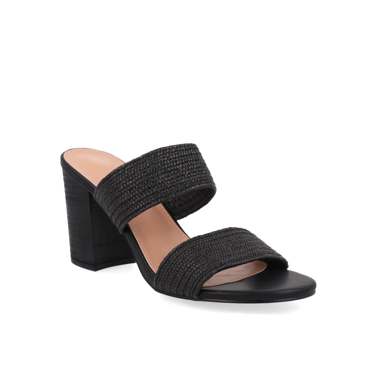Sandalia Casual Vazza color Negro para Mujer con chinela tejida
