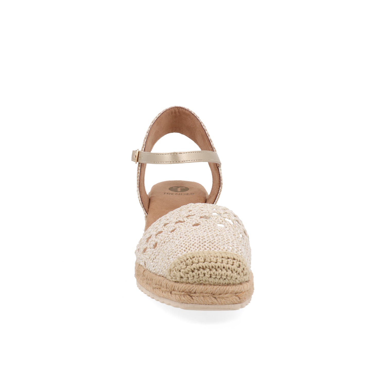 Alpargata Vazza color Beige para Mujer con diseño tejido