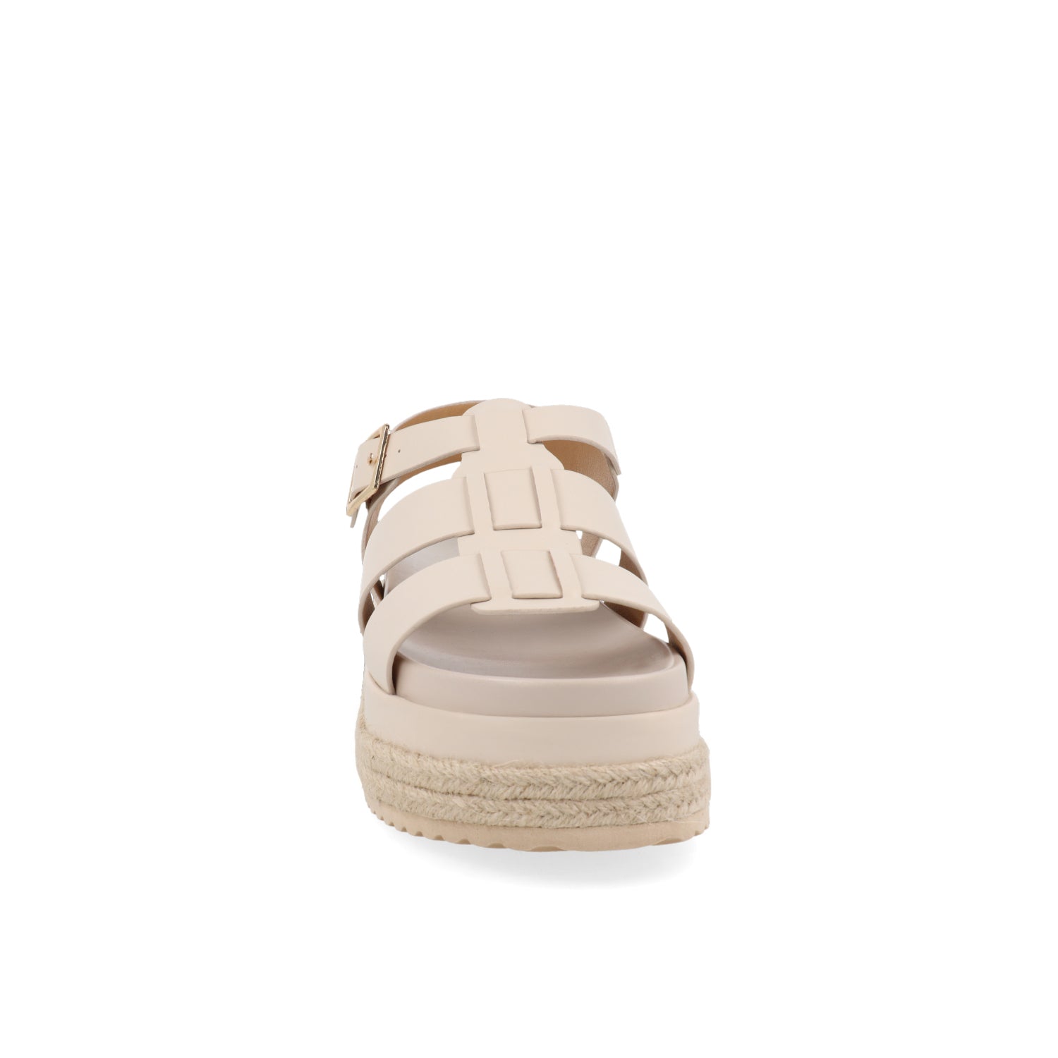 Sandalia de plataforma Vazza color Beige para Mujer