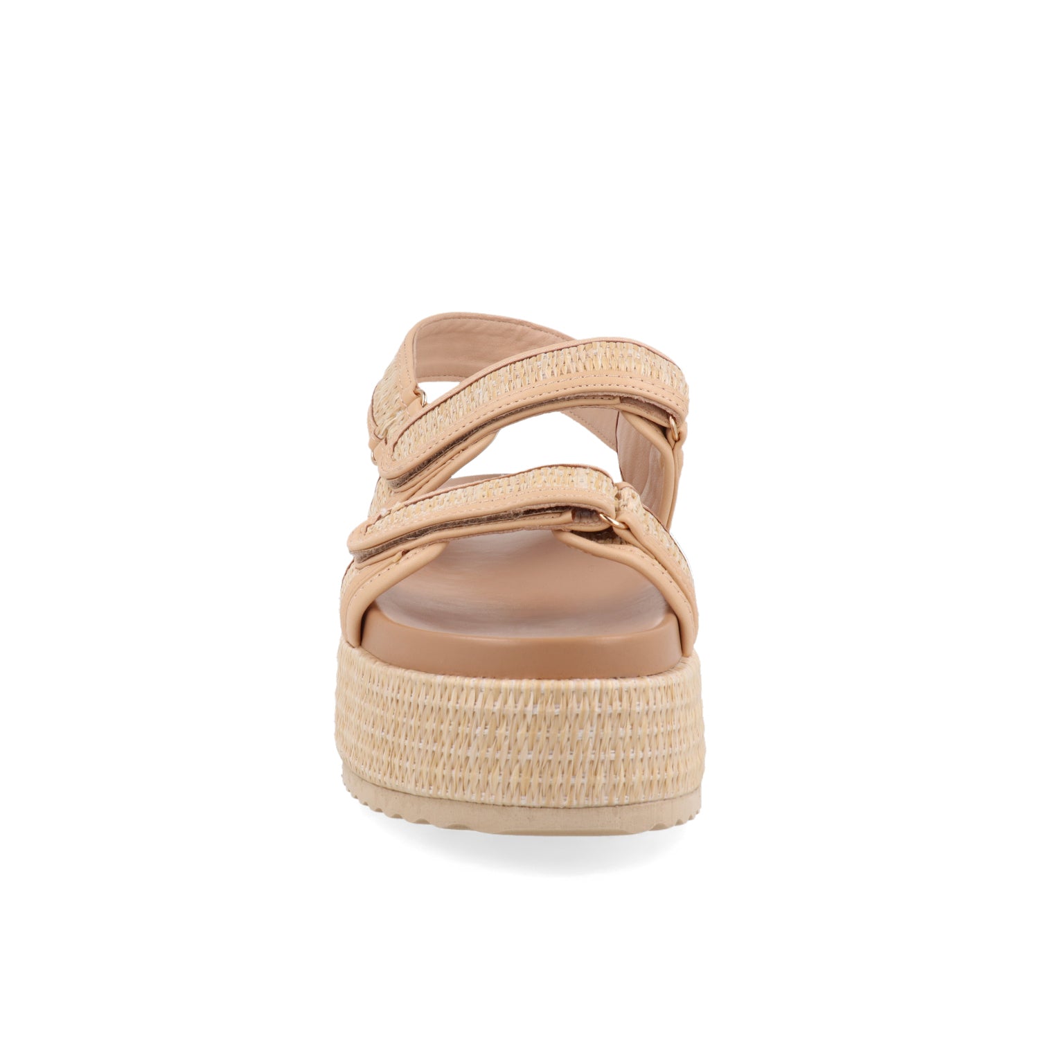 Sandalia Piso Vazza color Arena para Mujer con ajuste de Velcro