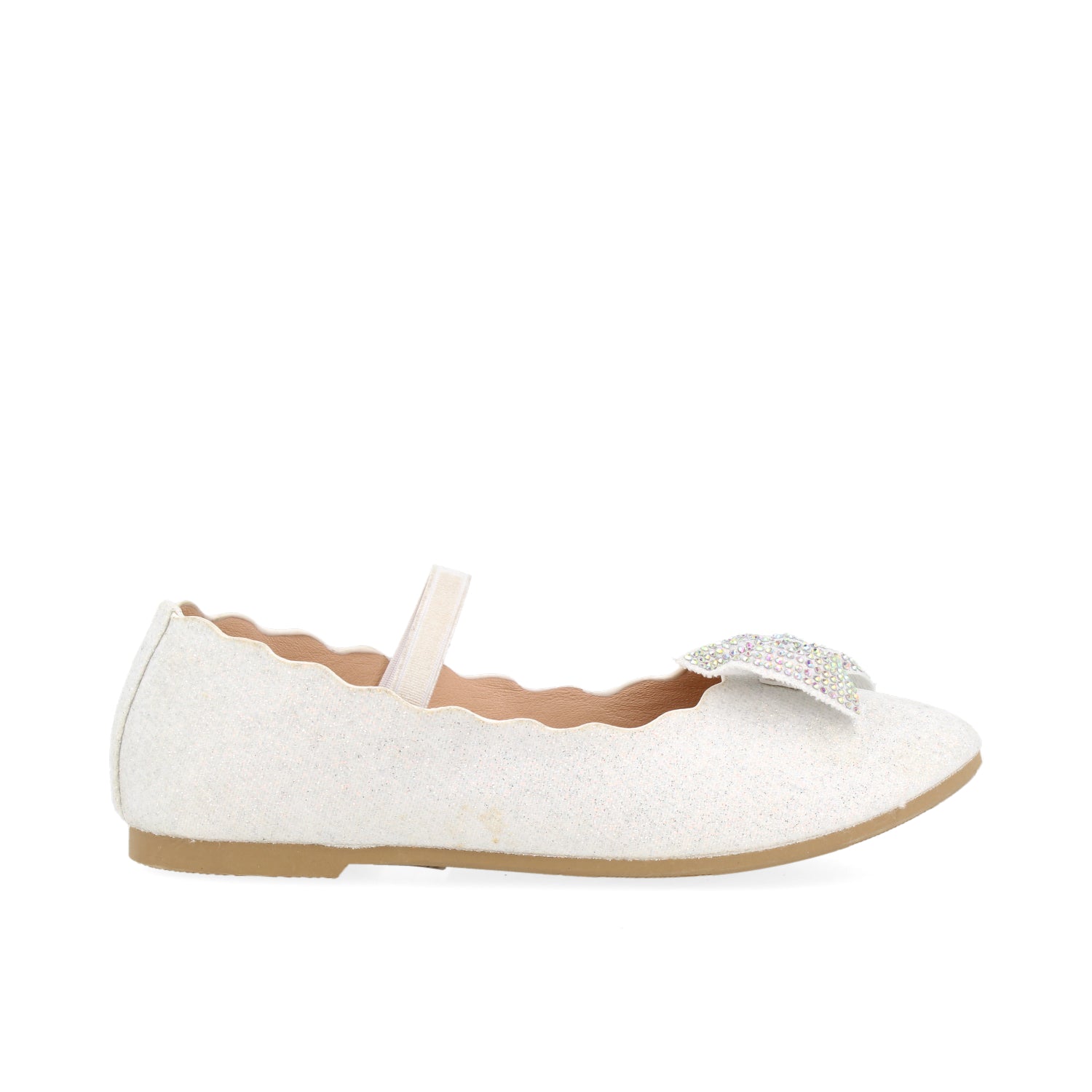 Ballerina Casual Vazza color Plata para Niña