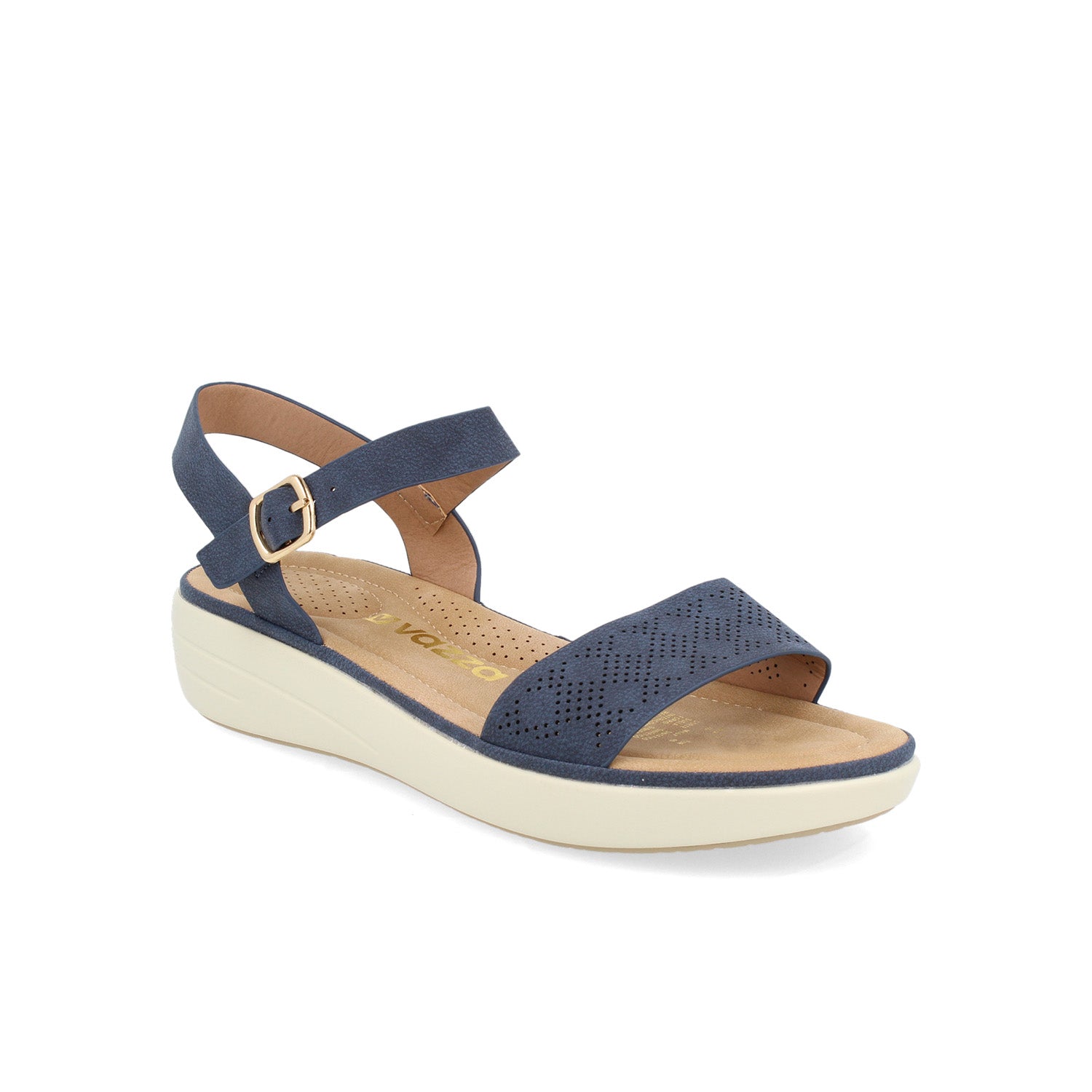 Sandalia Casual Vazza color Azul para Mujer