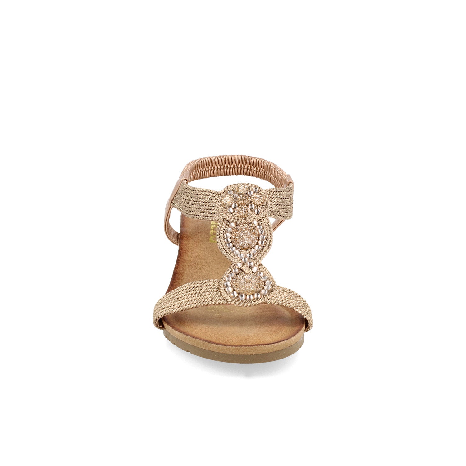 Sandalia Casual Vazza color Oro para Mujer