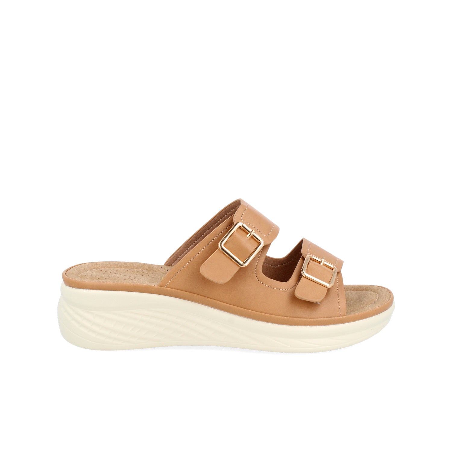 Sandalia Casual Vazza color Camel para Mujer