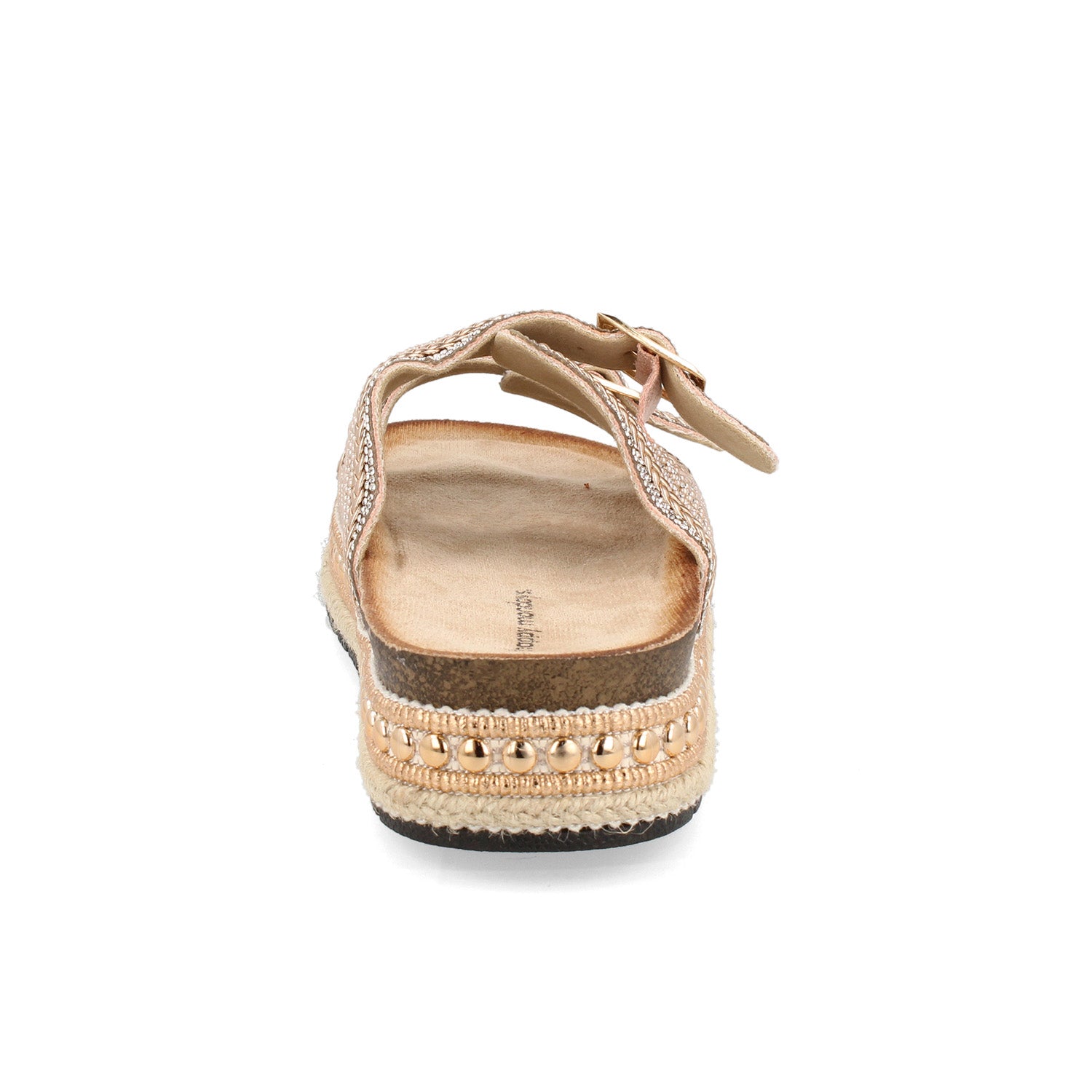 Sandalia Casual Vazza color Oro para Mujer