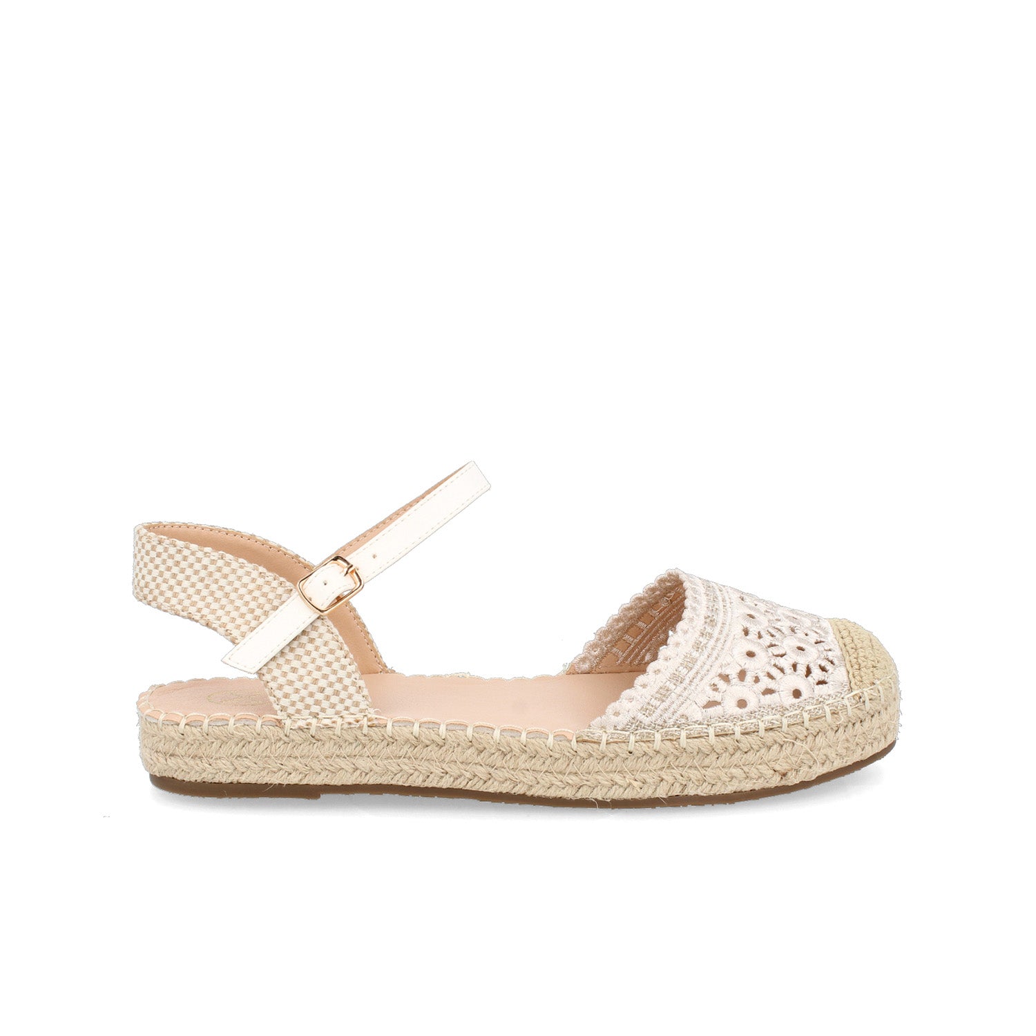 Alpargata Casual Vazza color Latte para Mujer