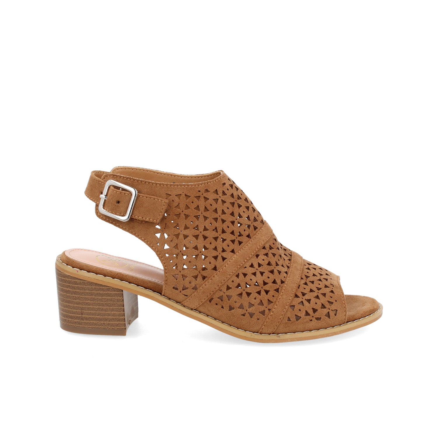 Zuecos Casual Vazza color Camel para Mujer