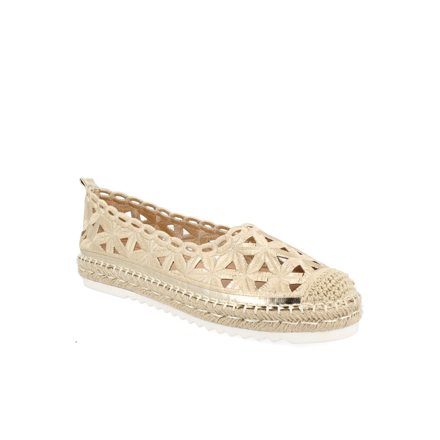 Alpargata Casual Vazza color Dorado para Mujer