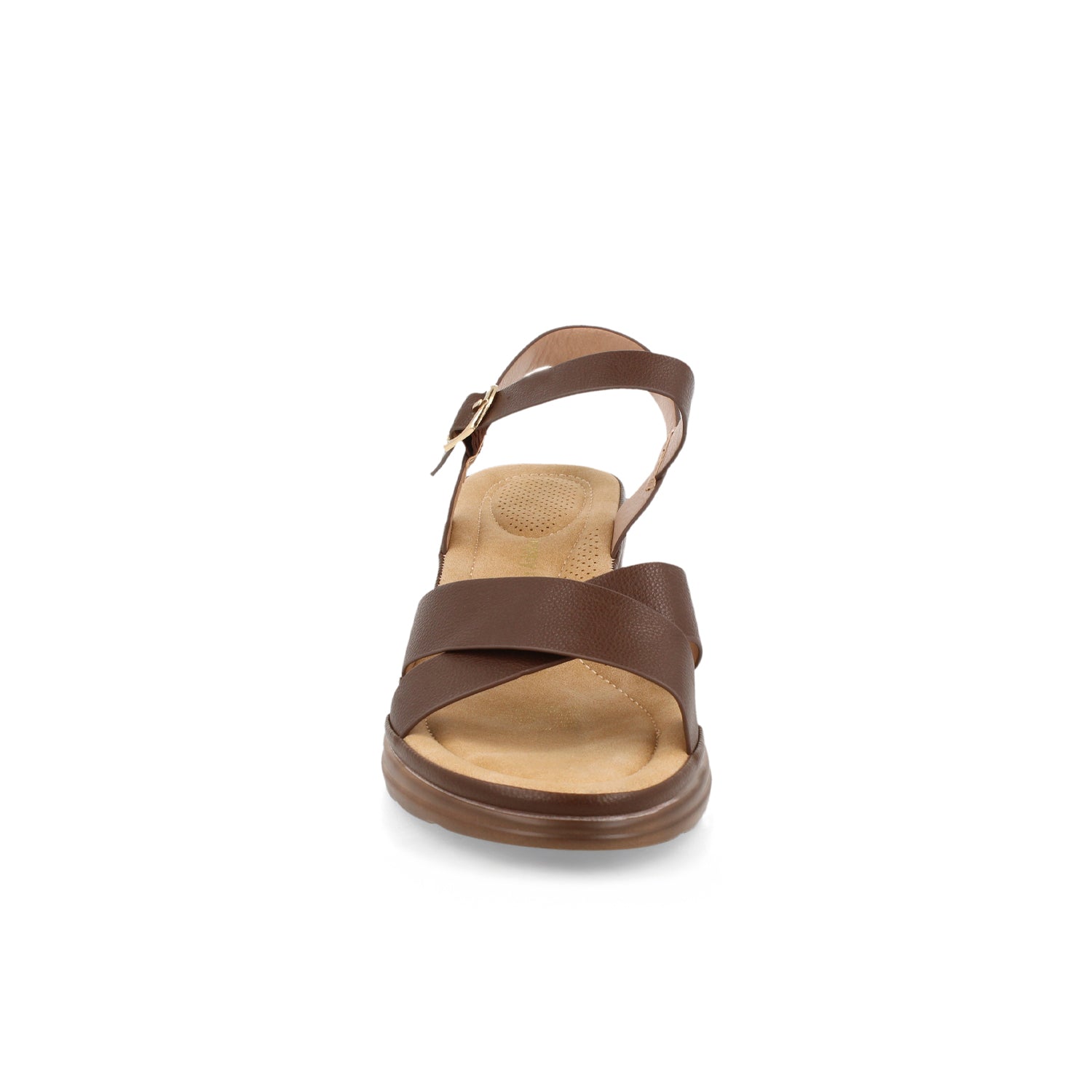 Sandalia Casual Vazza color Cafe para Mujer