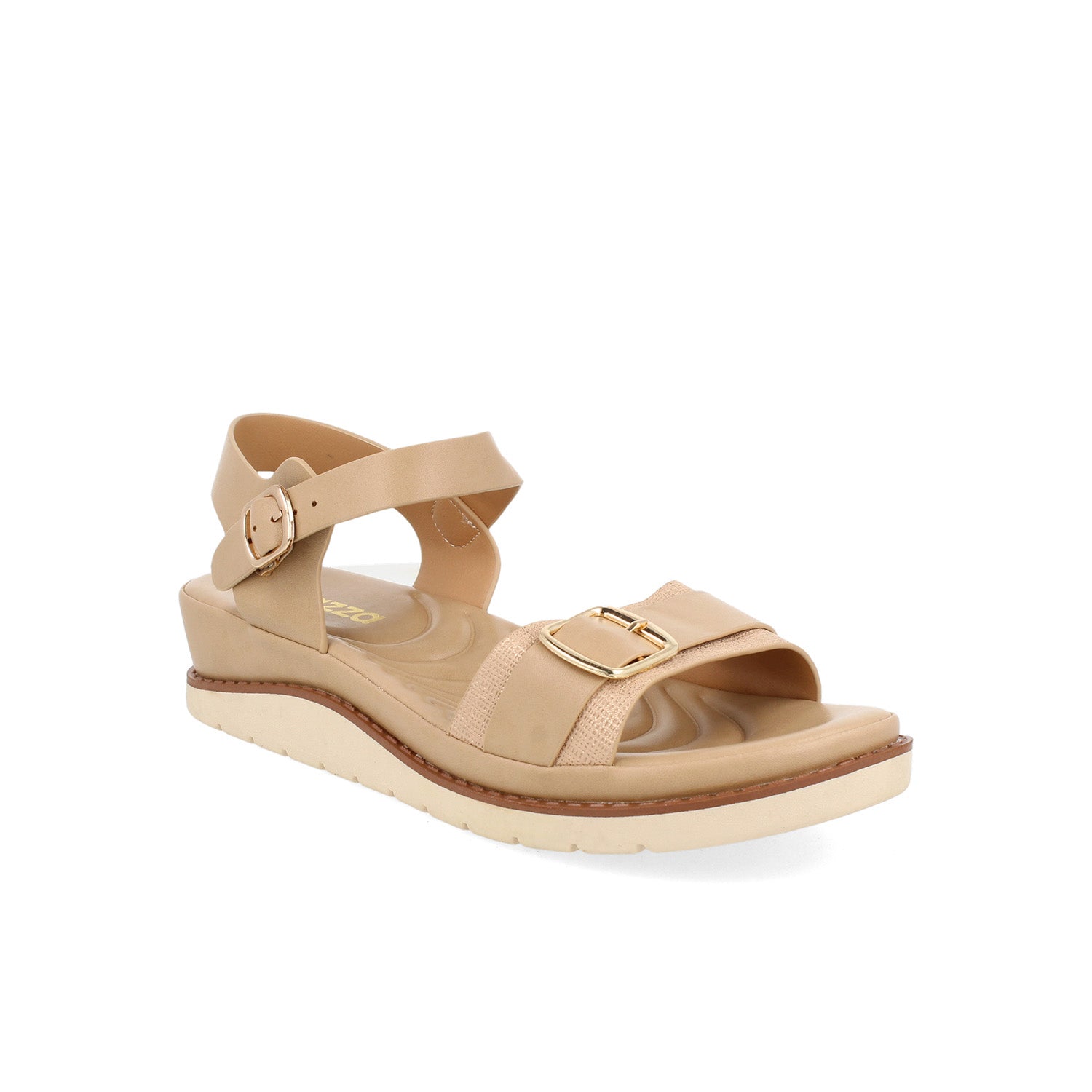 Sandalia Casual Vazza color Beige para Mujer