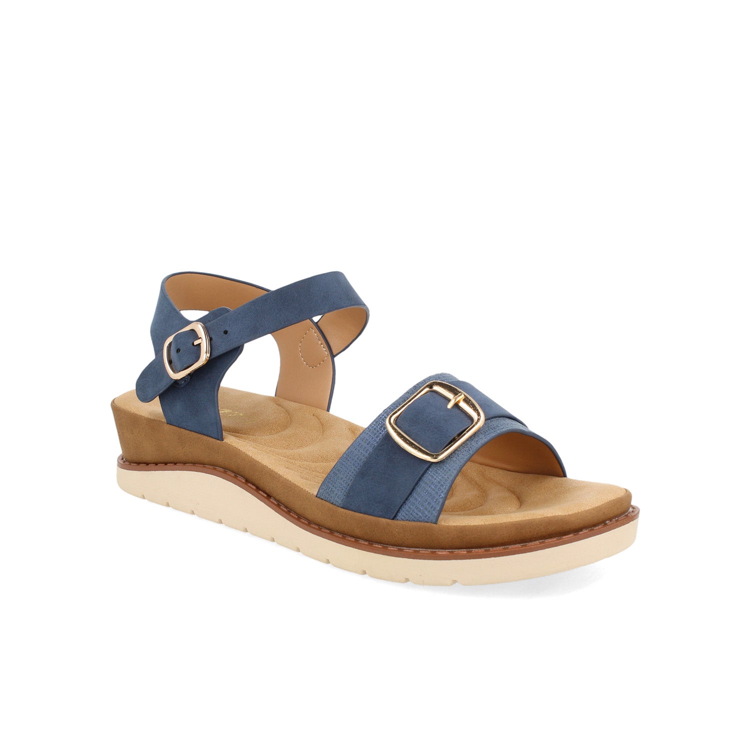 Sandalia Casual Vazza color Marino para Mujer