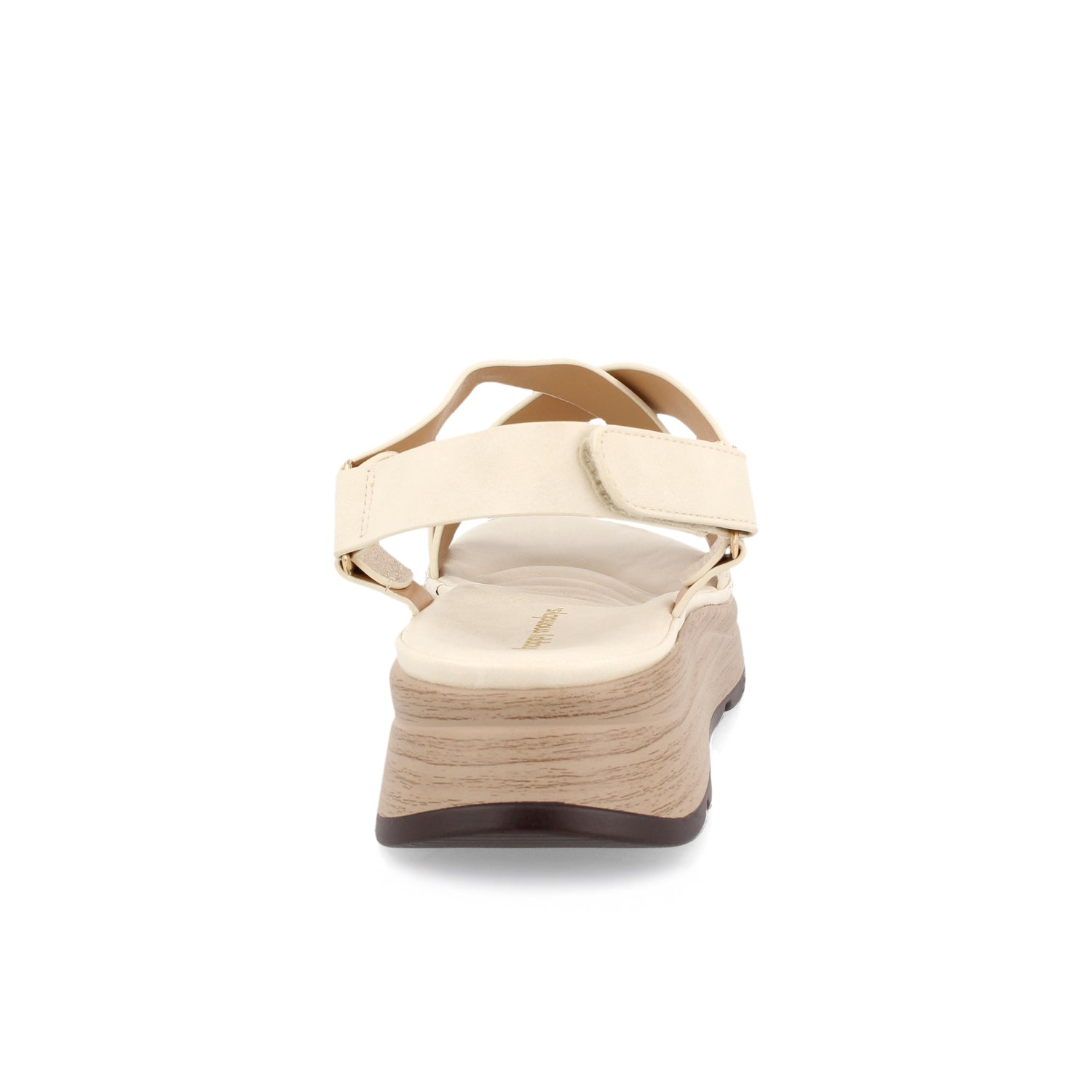 Sandalia Casual Vazza color Latte para Mujer