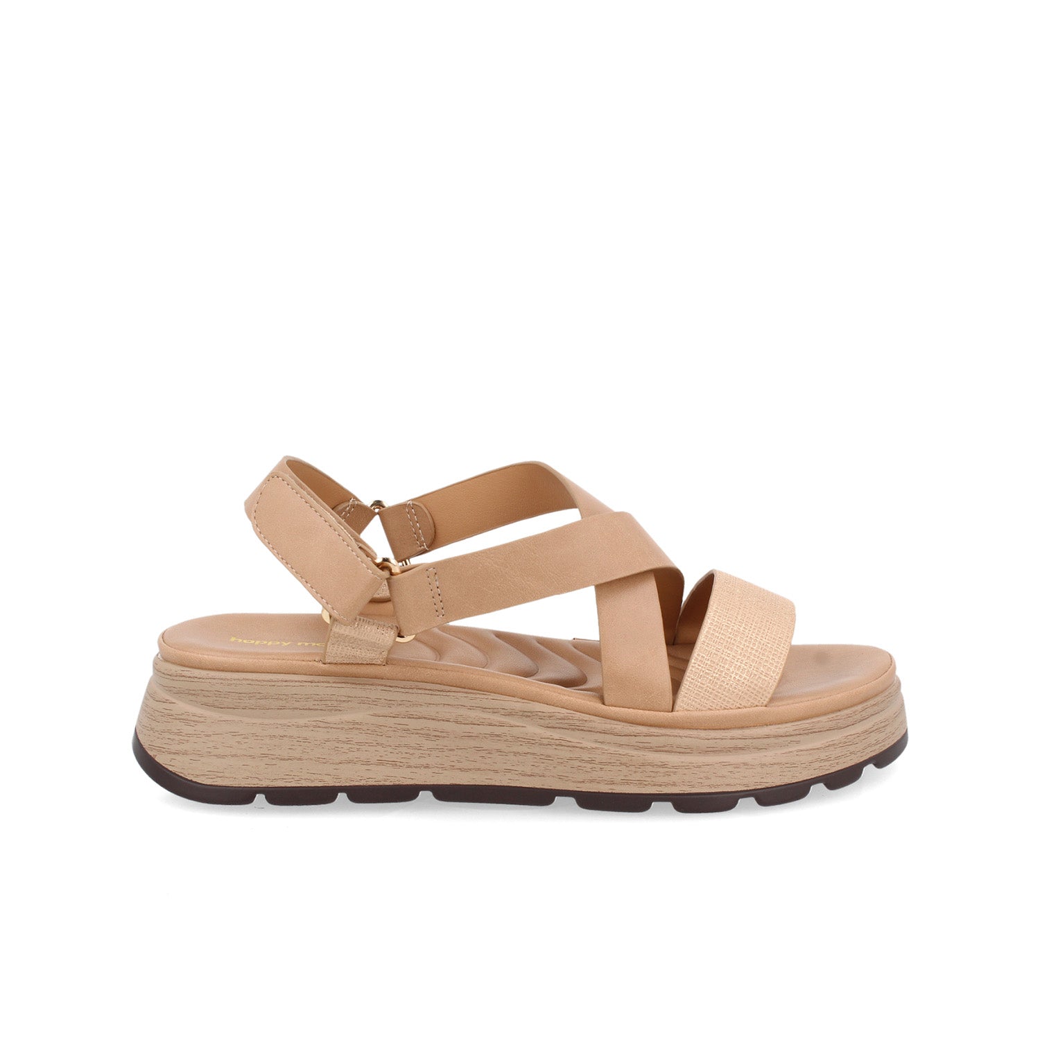 Sandalia Casual Vazza color Camel para Mujer