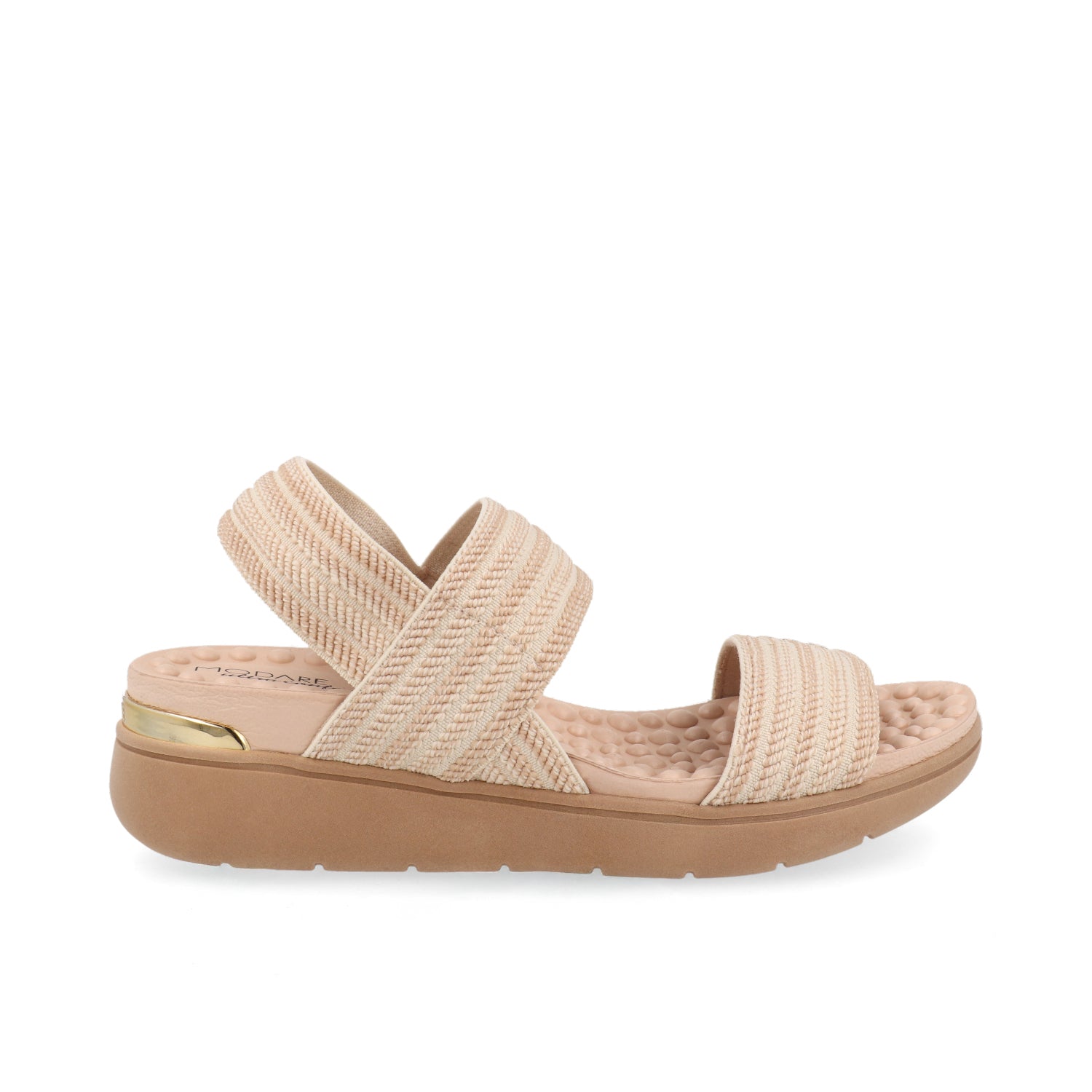 Sandalia Casual Modare color Latte para Mujer con platilla Confort