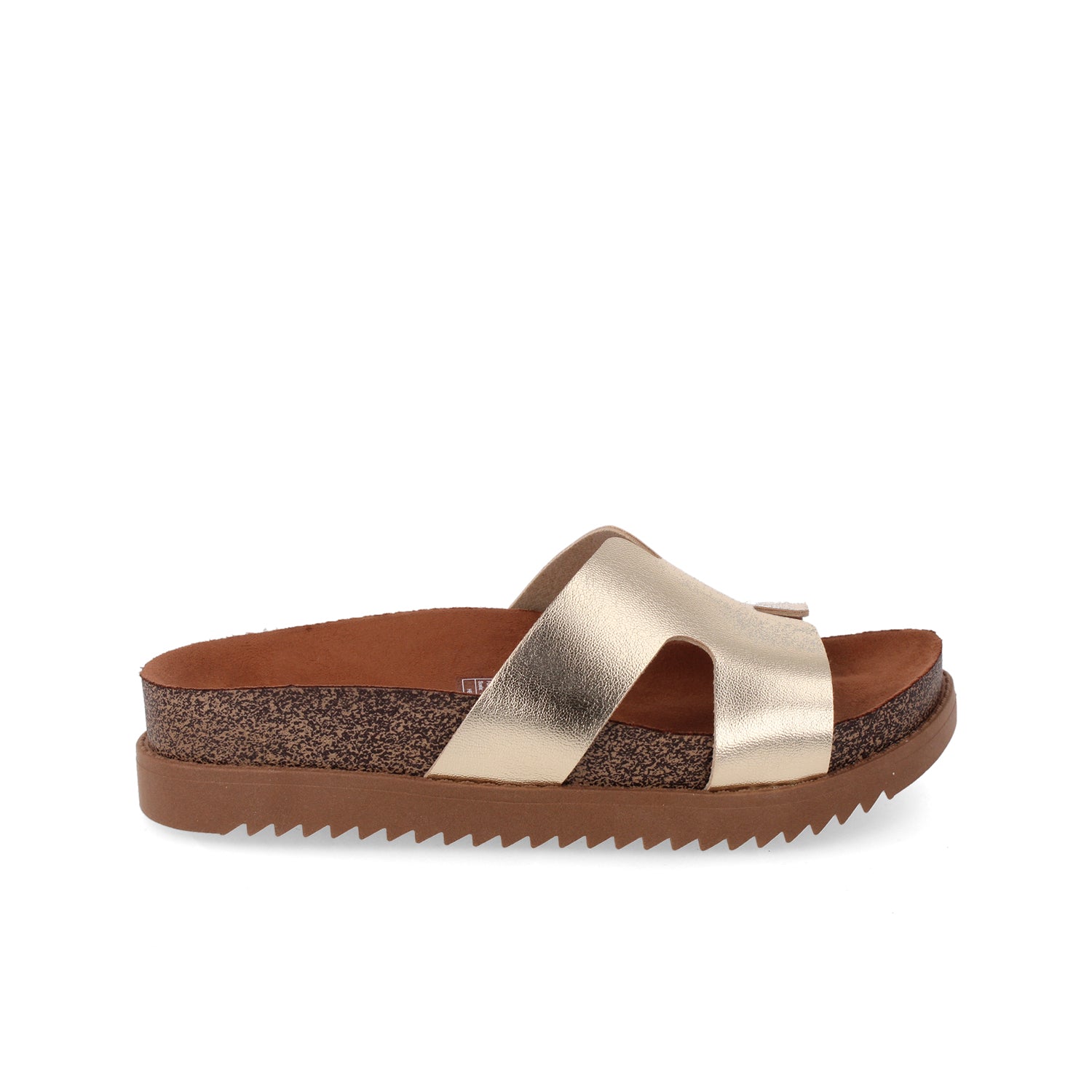 Sandalia Casual Vazza color Dorado para Mujer