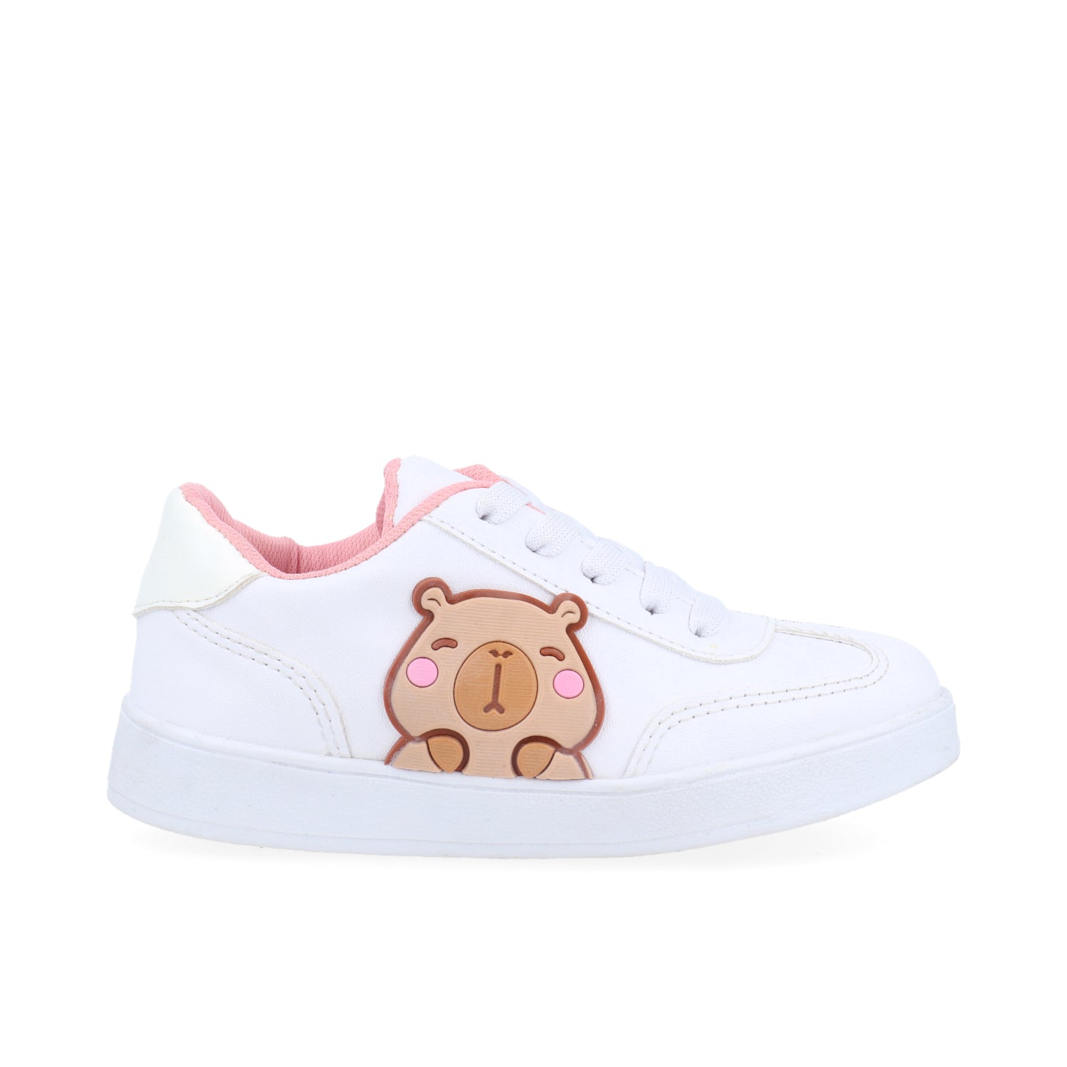 Tenis Urbano Vazza color Blanco con detalle de Capibara para Niña