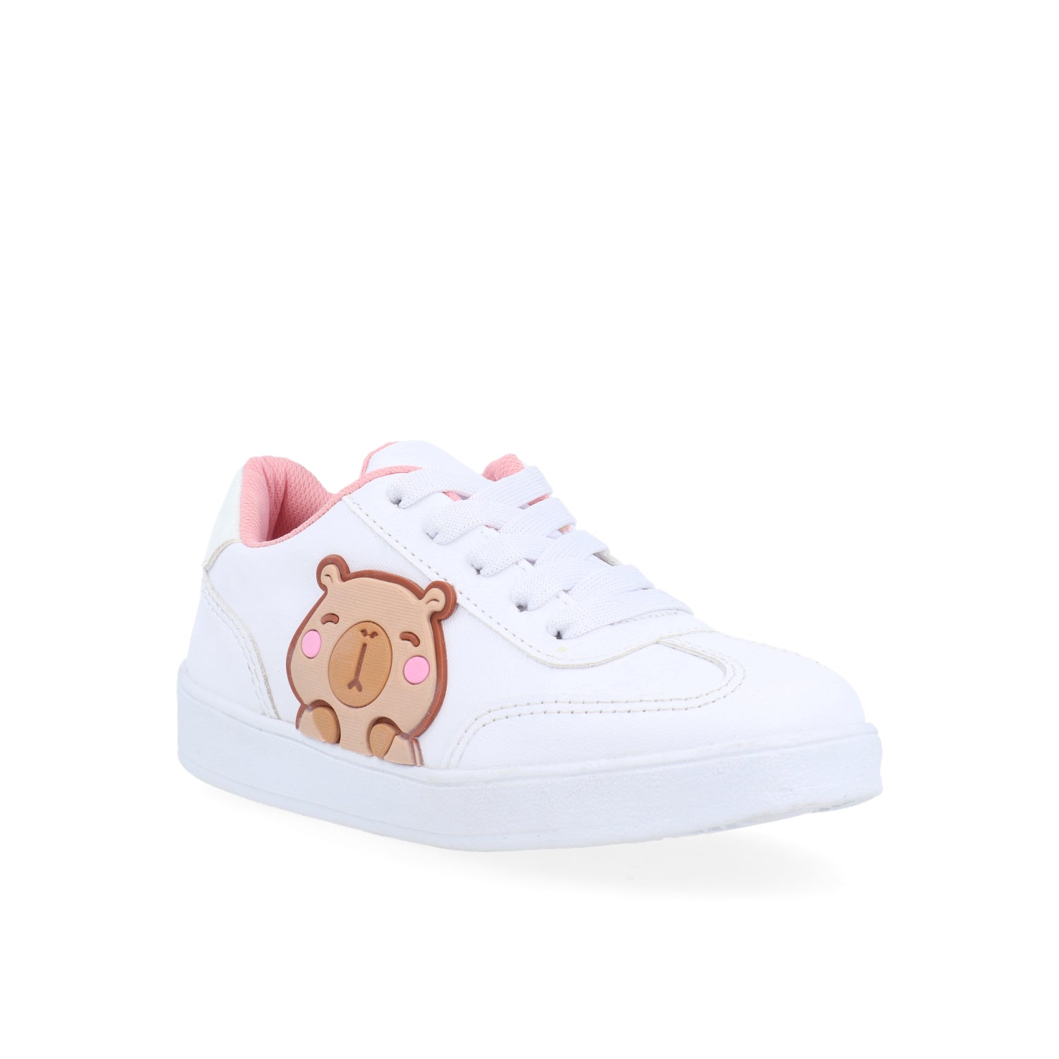 Tenis Urbano Vazza color Blanco con detalle de Capibara para Niña